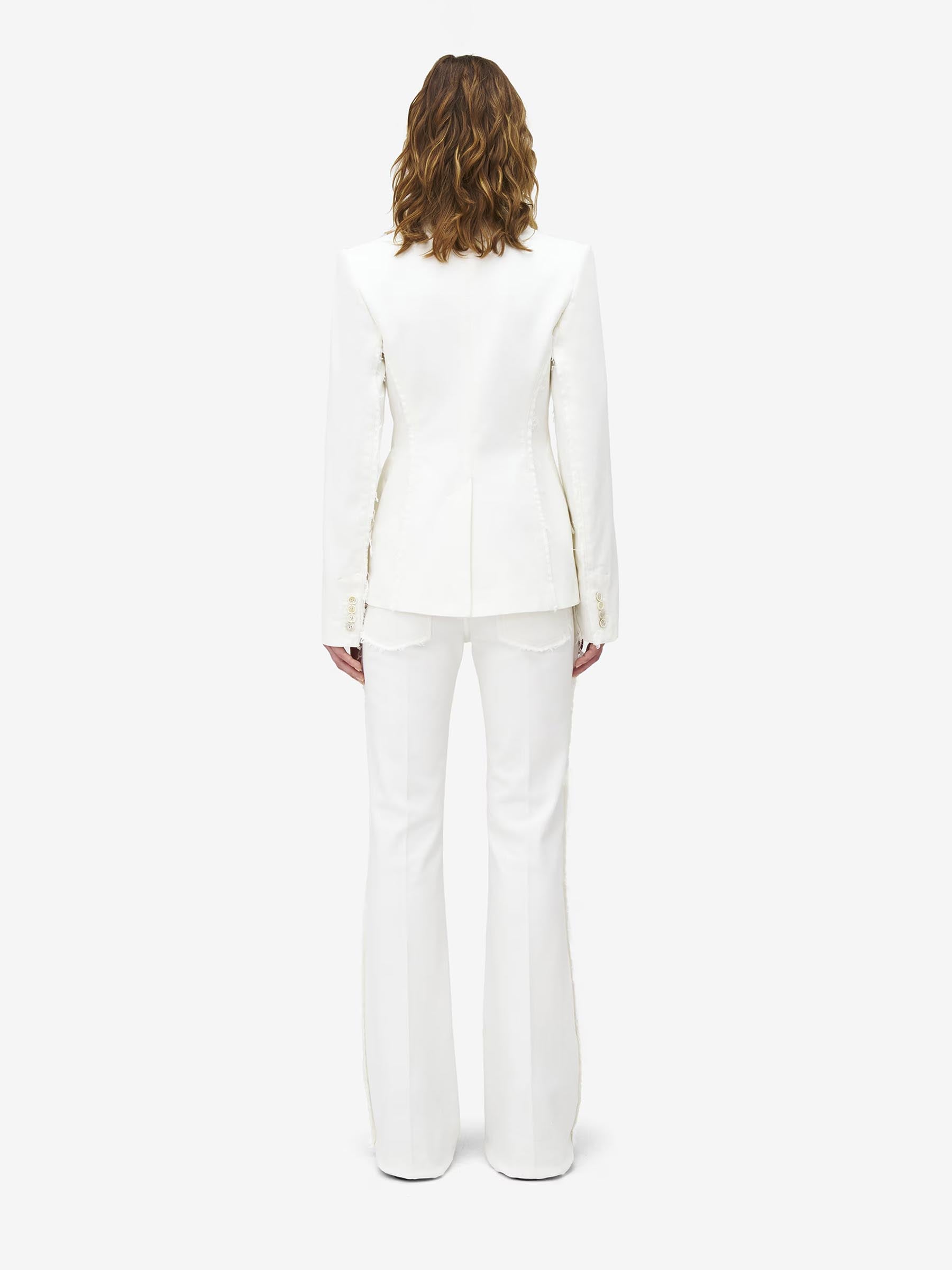 Alexander McQueen Mujer Barcelona Jeans Wide Leg color Blanco sku 763-001717 01 - Foto 4