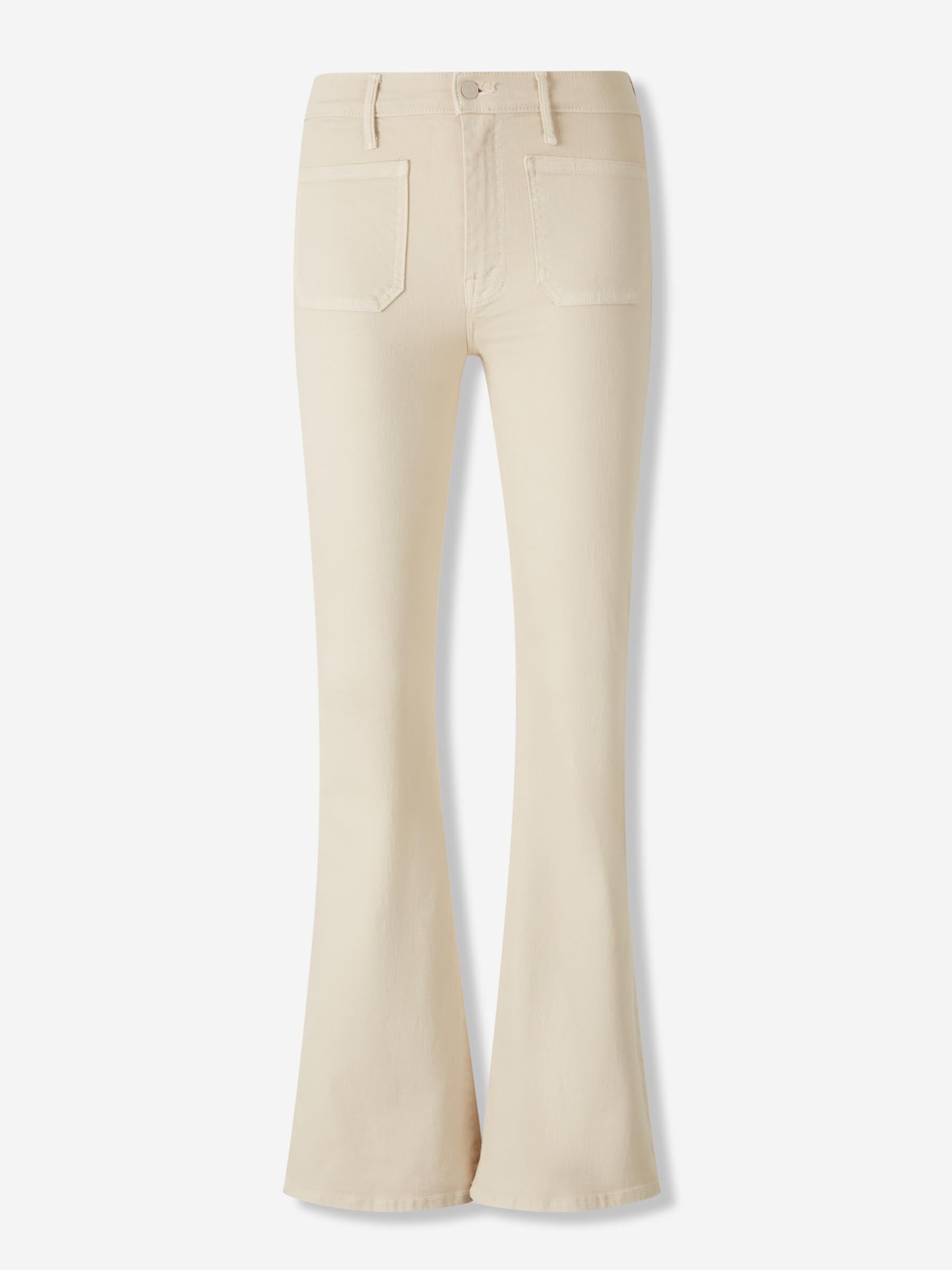 Outlet online Mother Mujer Jeans The Patch Pocket Weekender color Beige sku 763-001739 01 - Foto 1