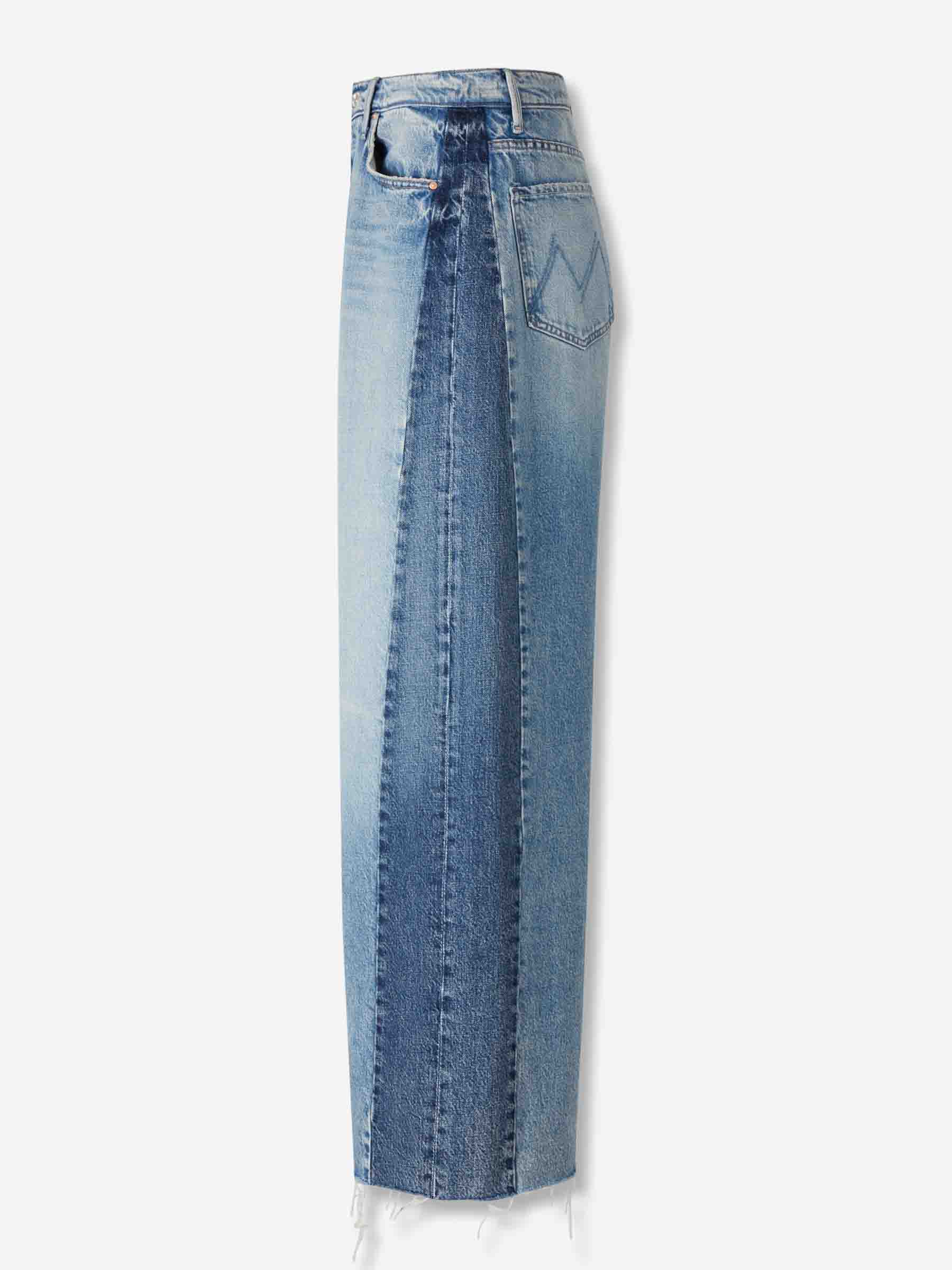 Outlet online Mother Mujer Jeans The Pipe Dream Button Sneak Fray color Azul Denim sku 763-001741 01 - Foto 2