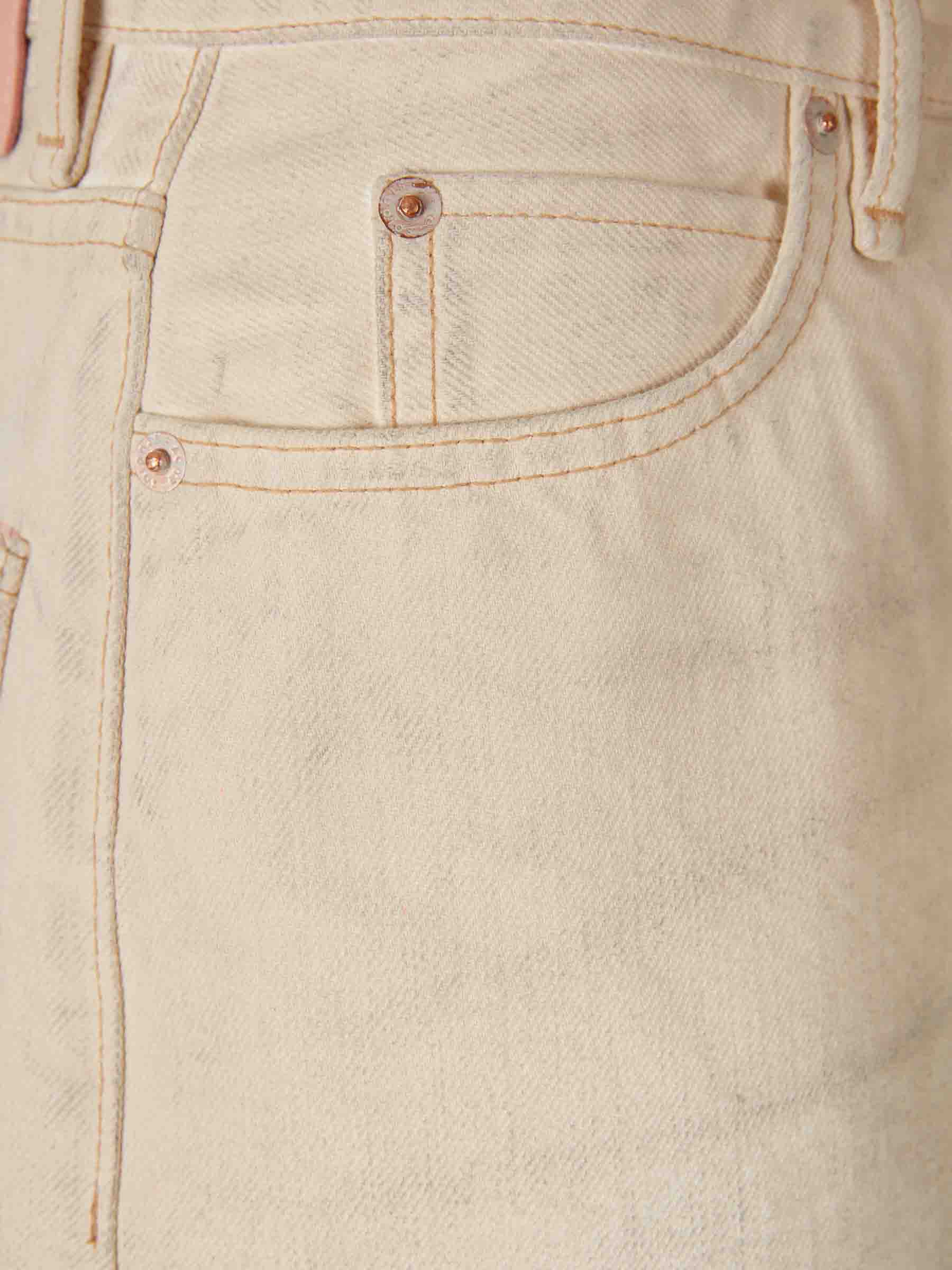 Outlet online Acne Studios Mujer Jeans Baggy 1981 color Beige sku 763-001760 01 - Foto 4