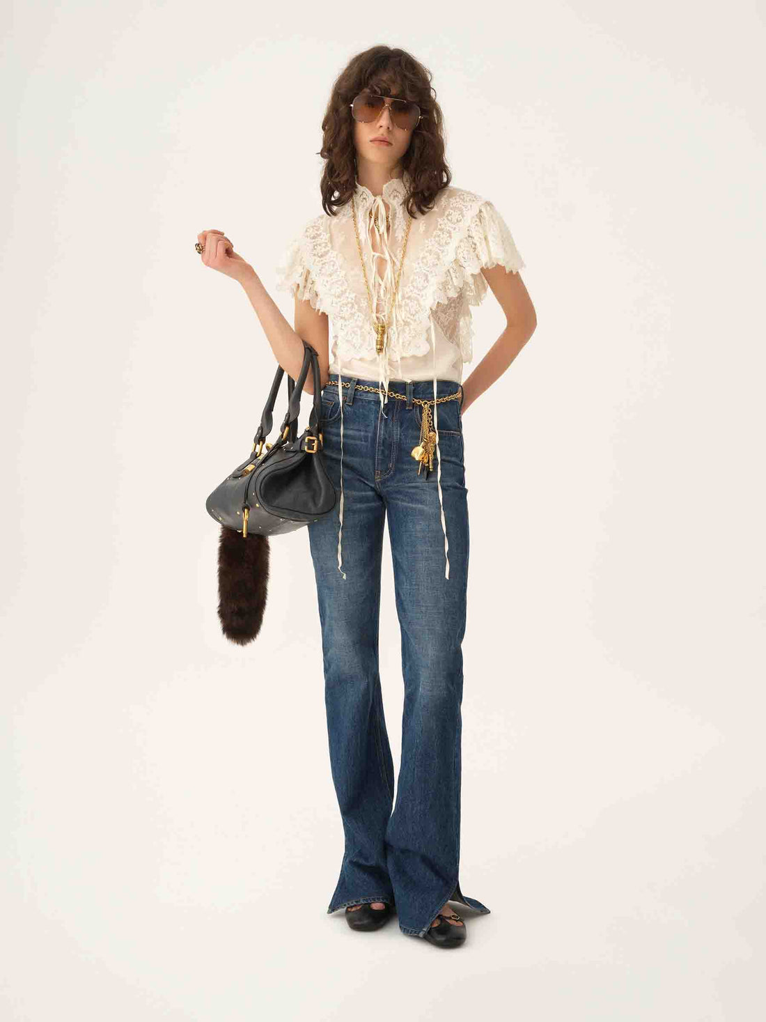 Outlet online Chloé Mujer Jeans Rectos color Azul Denim sku 763-001771 01 - Foto 2