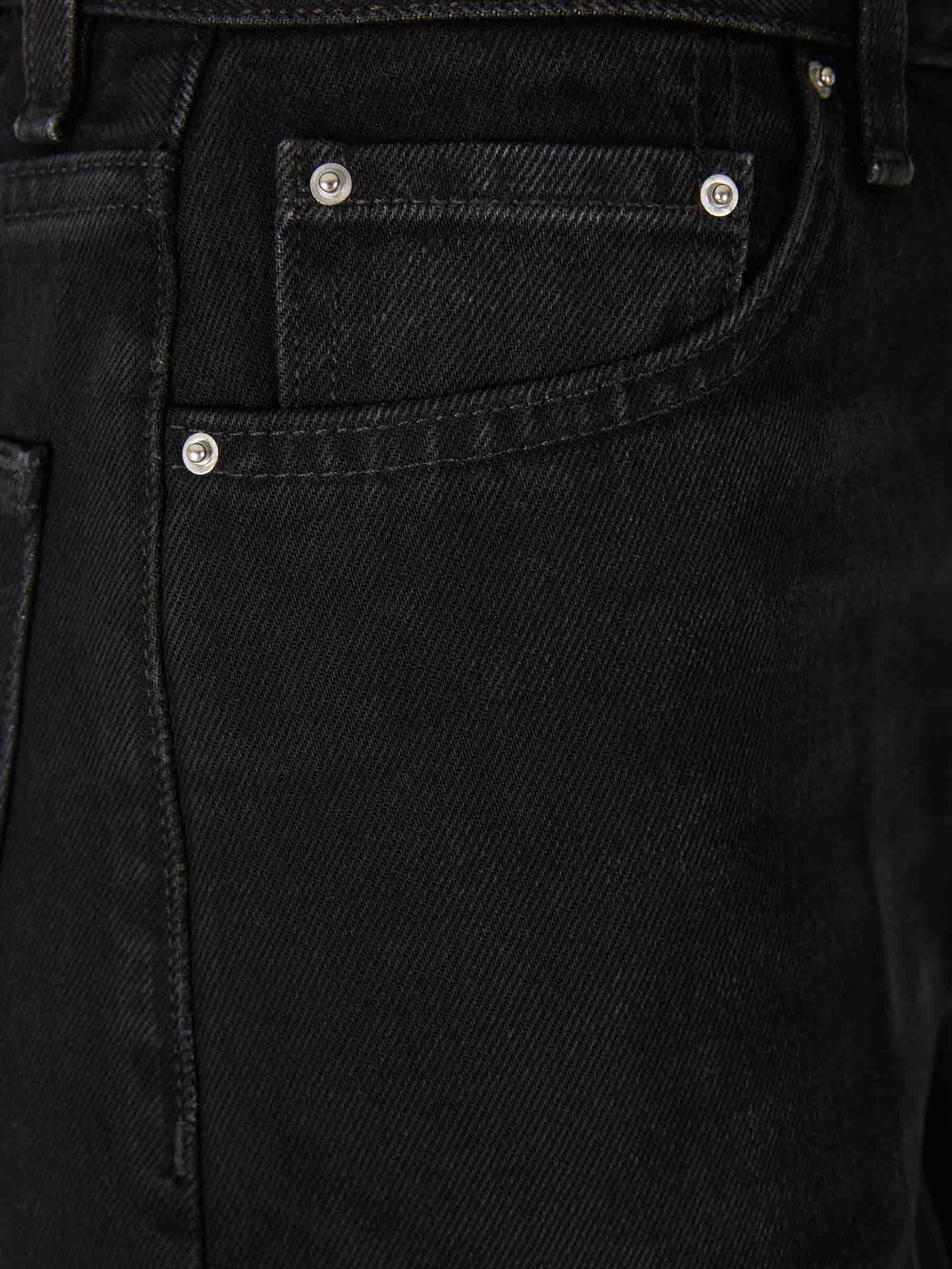 Outlet online TOTEME Mujer Jeans Anchos Rectos color Negro sku 763-001774 01 - Foto 3