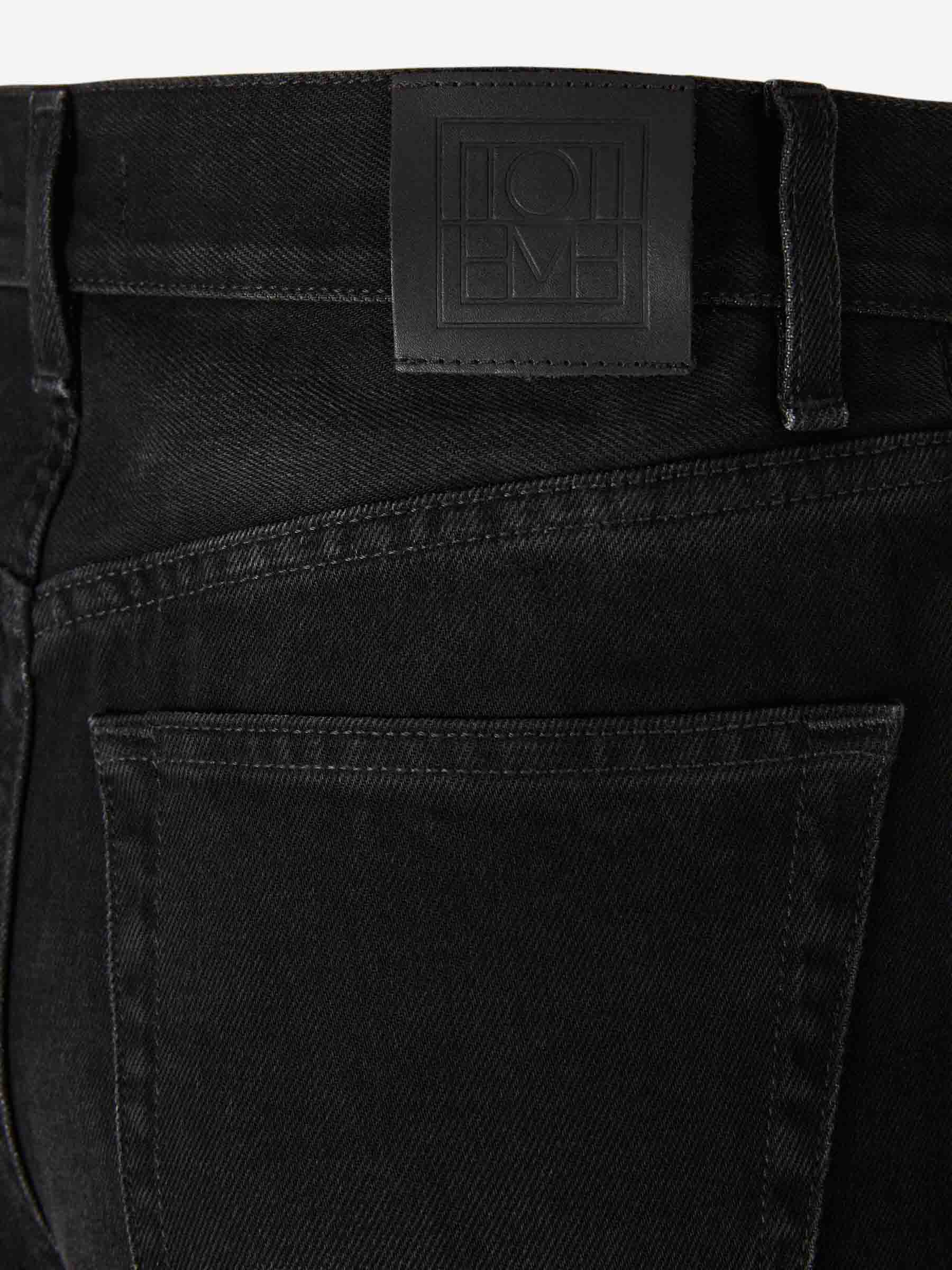 Outlet online TOTEME Mujer Jeans Anchos Rectos color Negro sku 763-001774 01 - Foto 4