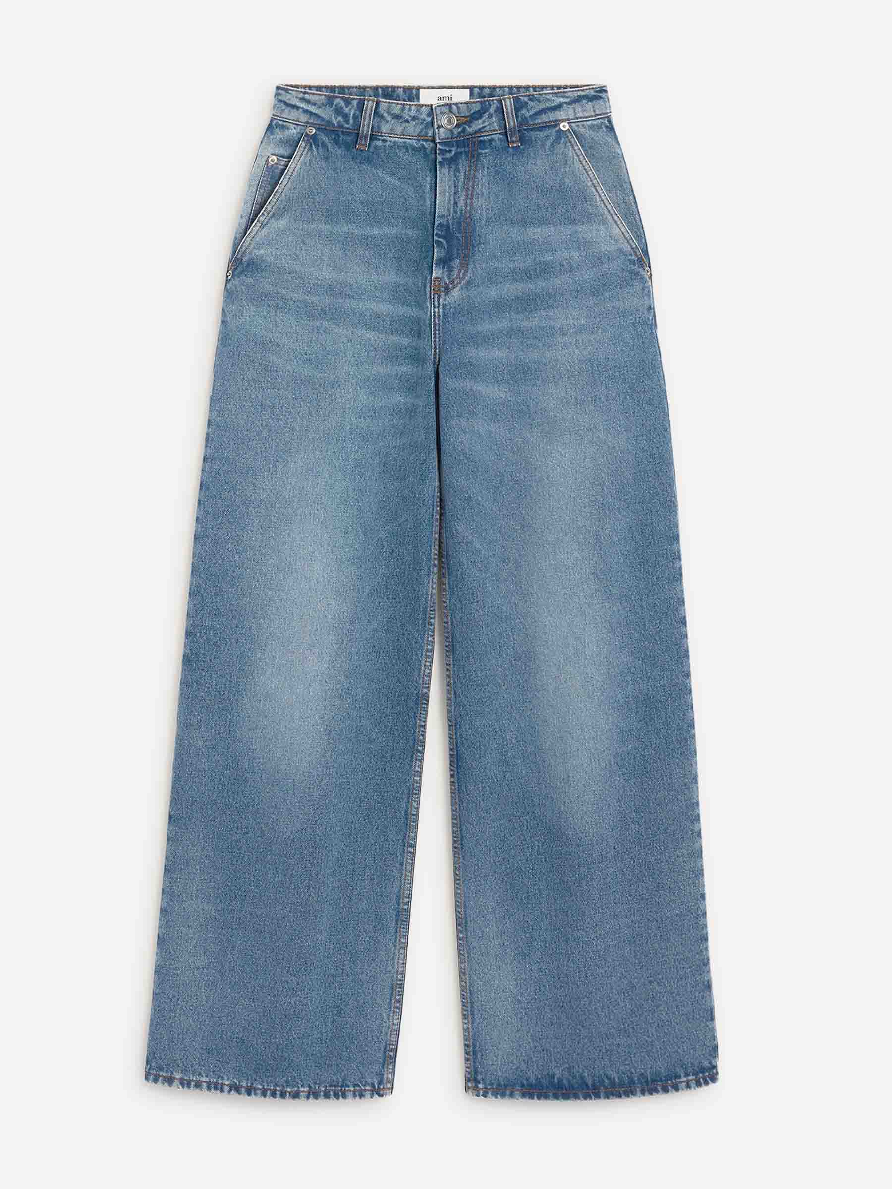 Outlet online Ami Paris Mujer Jeans Extra Anchos color Azul Denim sku 763-001780 01 - Foto 1