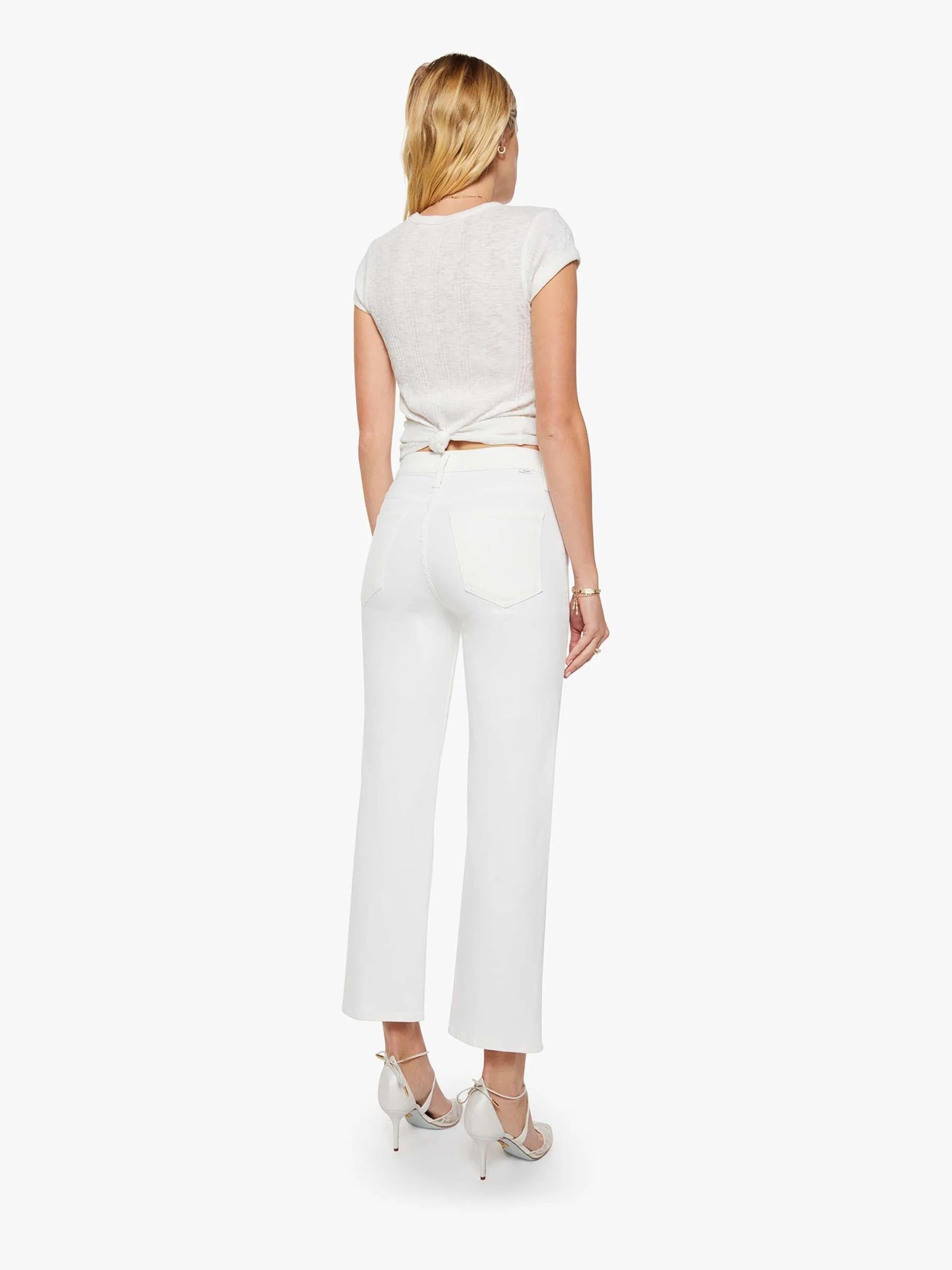 Outlet online Mother Mujer Jeans The Rambler color Crema sku 763-001832 01 - Foto 4