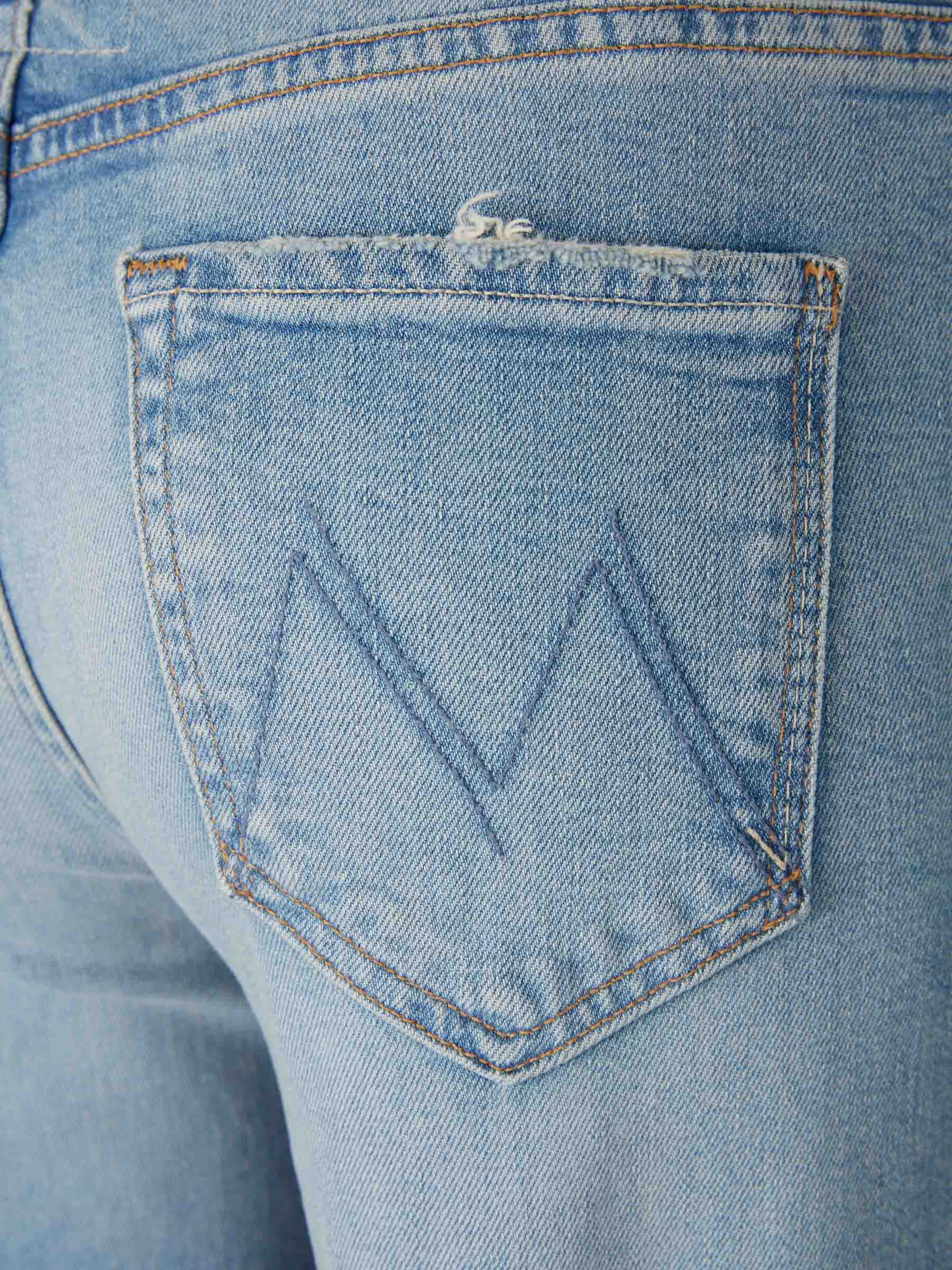 Outlet online Mother Mujer Jeans Anchos Algodón color Azul Denim sku 763-001836 01 - Foto 5