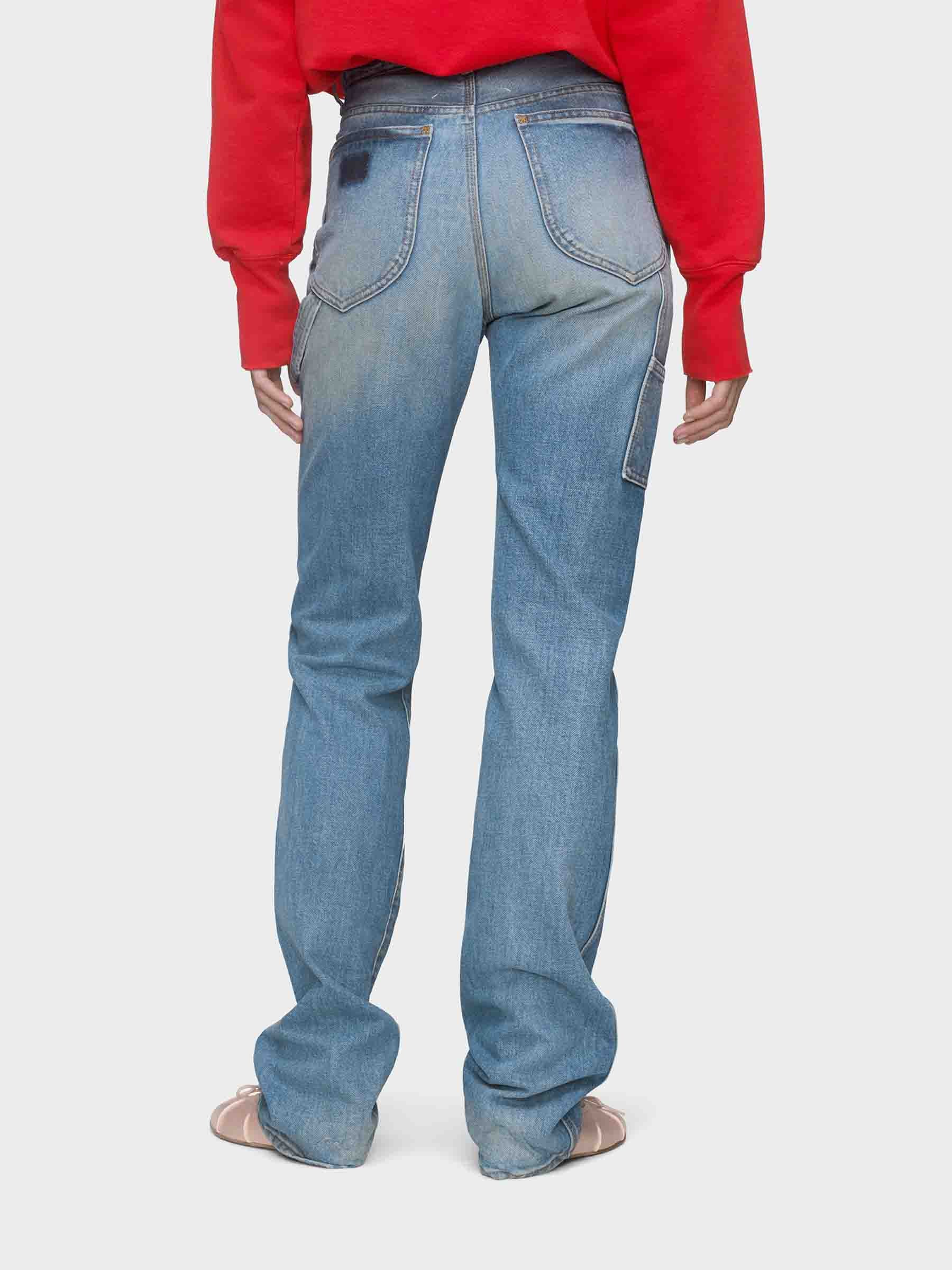 Outlet online Maison Margiela Mujer Jeans Rectos Algodón color Azul Denim sku 763-001842 01 - Foto 4