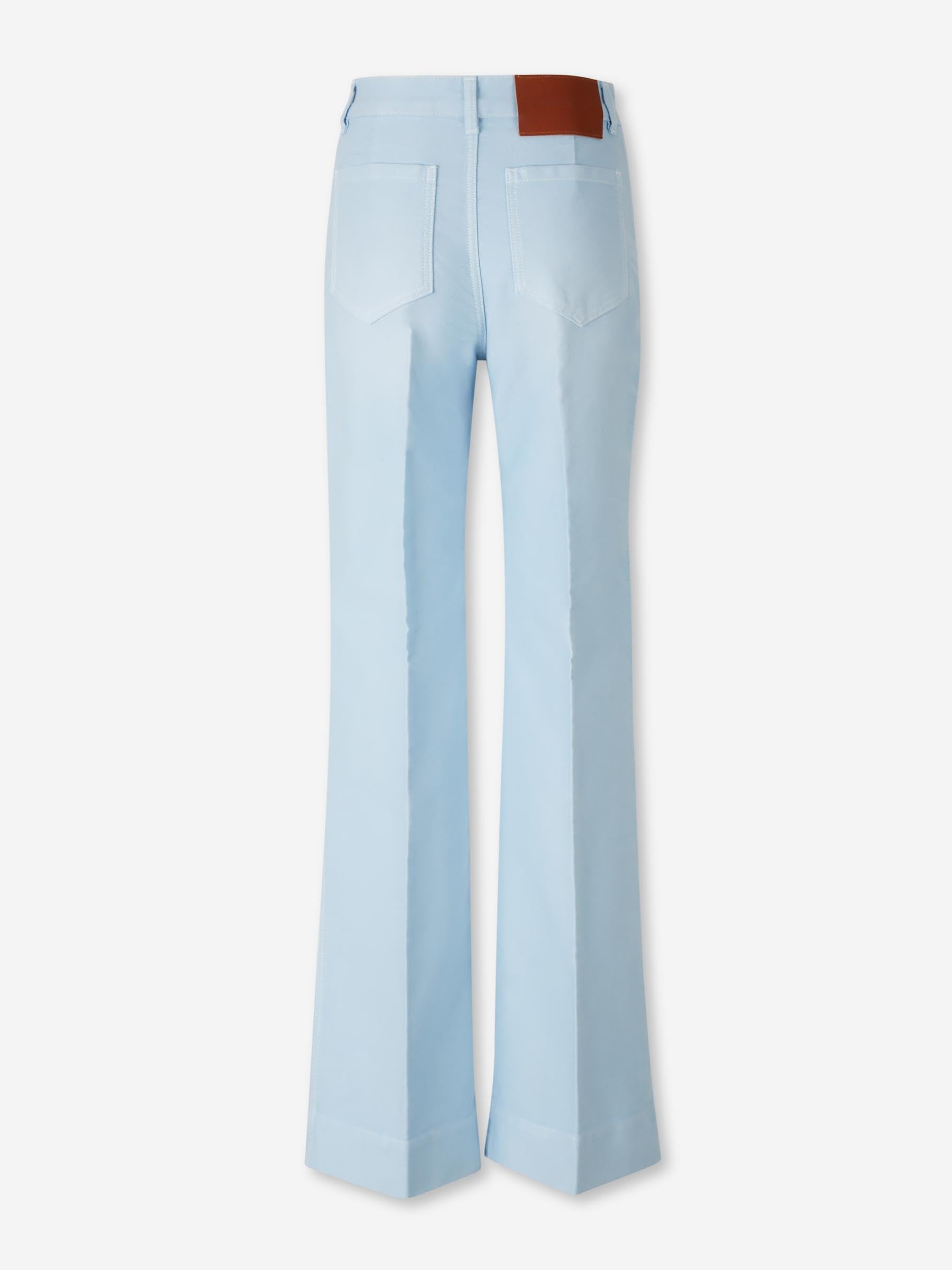 Outlet online Victoria Beckham Mujer Jeans Flared color Azul Celeste sku 763-001857 01 - Foto 3
