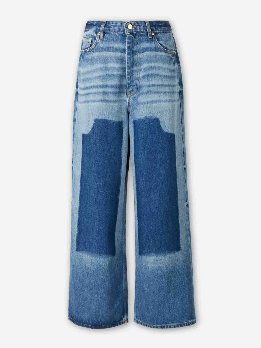 Outlet online Ganni Mujer Jeans Anchos Lyocell color Azul Denim sku 763-001865 01 - Foto 1