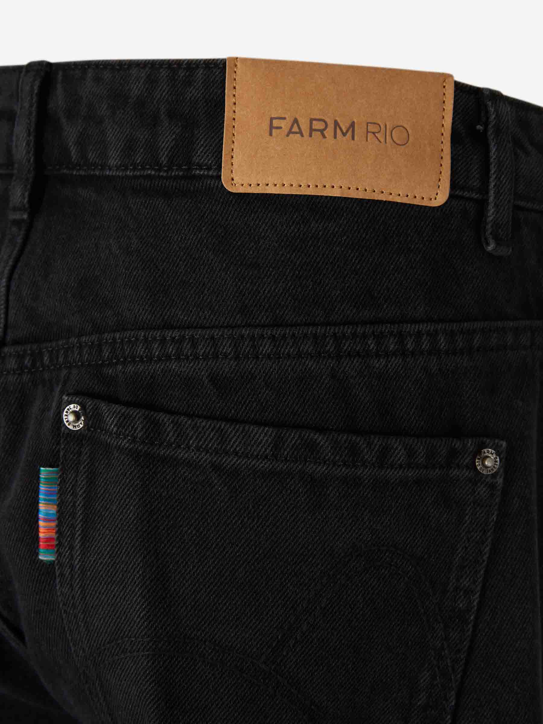 Outlet online Farm Rio Mujer Jeans Bordados Richelieu color Negro sku 763-001871 01 - Foto 7
