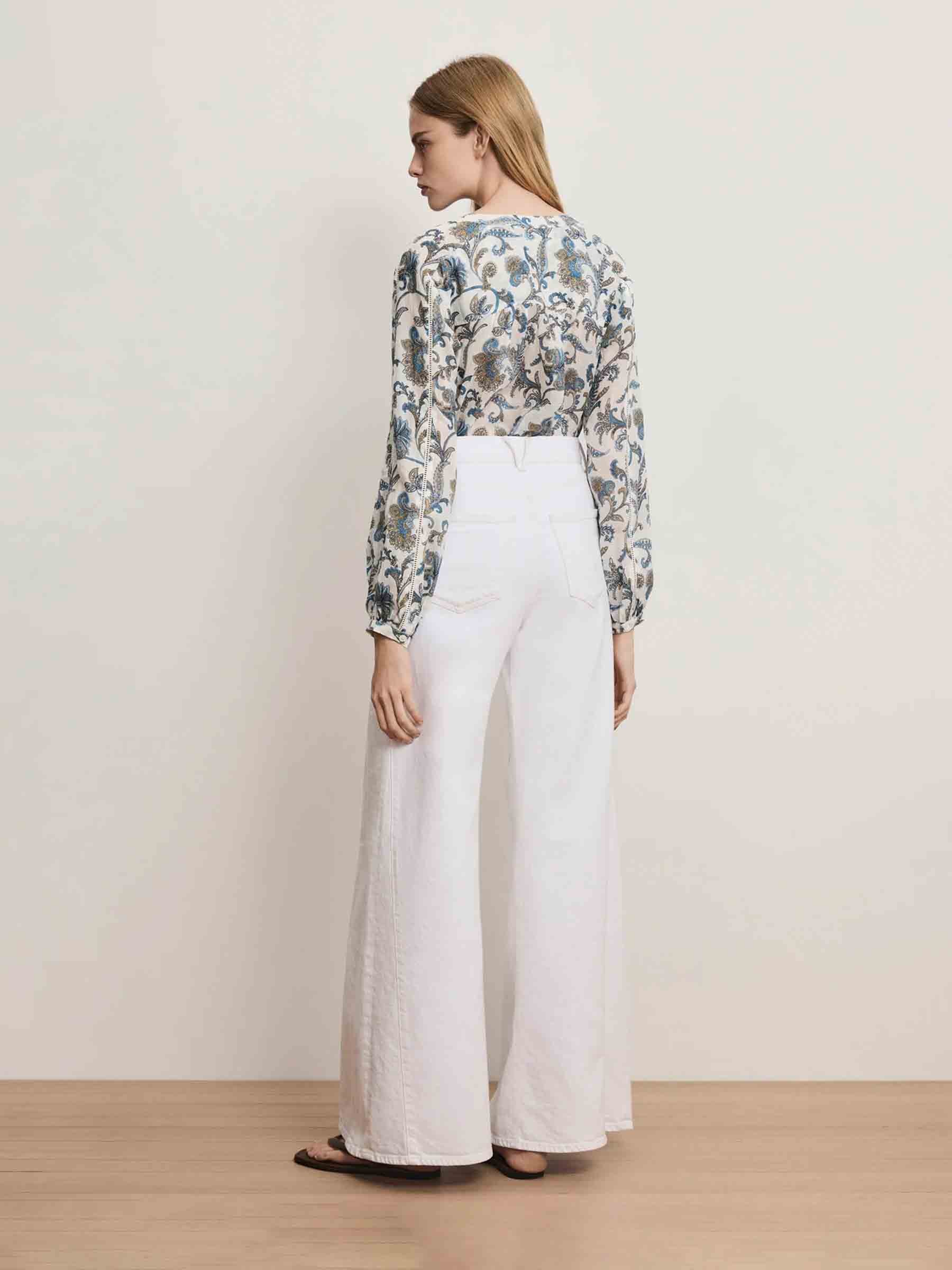 Veronica Beard Mujer Barcelona Jeans Flared Anchos color Blanco sku 763-001875 01 - Foto 3