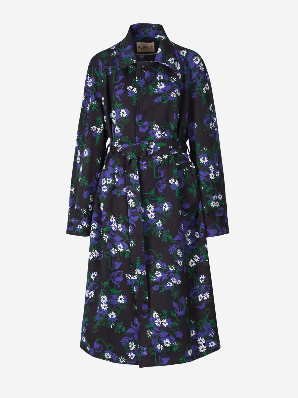 Outlet online Plan C Mujer Abrigo Motivo Floral color Negro sku 771-001379 01 - Foto 1