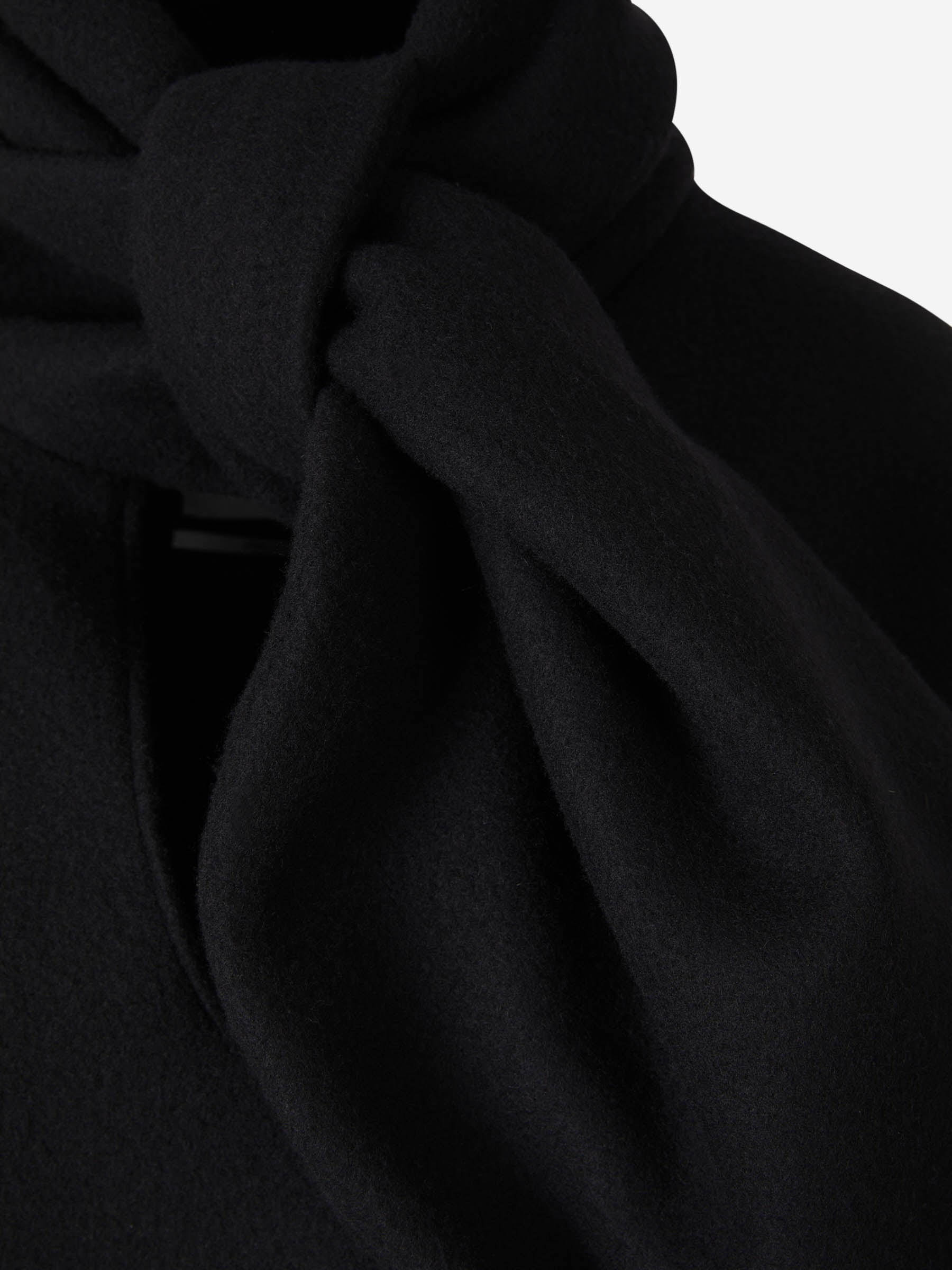 Outlet online The Attico Mujer Abrigo Corto Lana color Negro sku 771-001421 01 - Foto 3