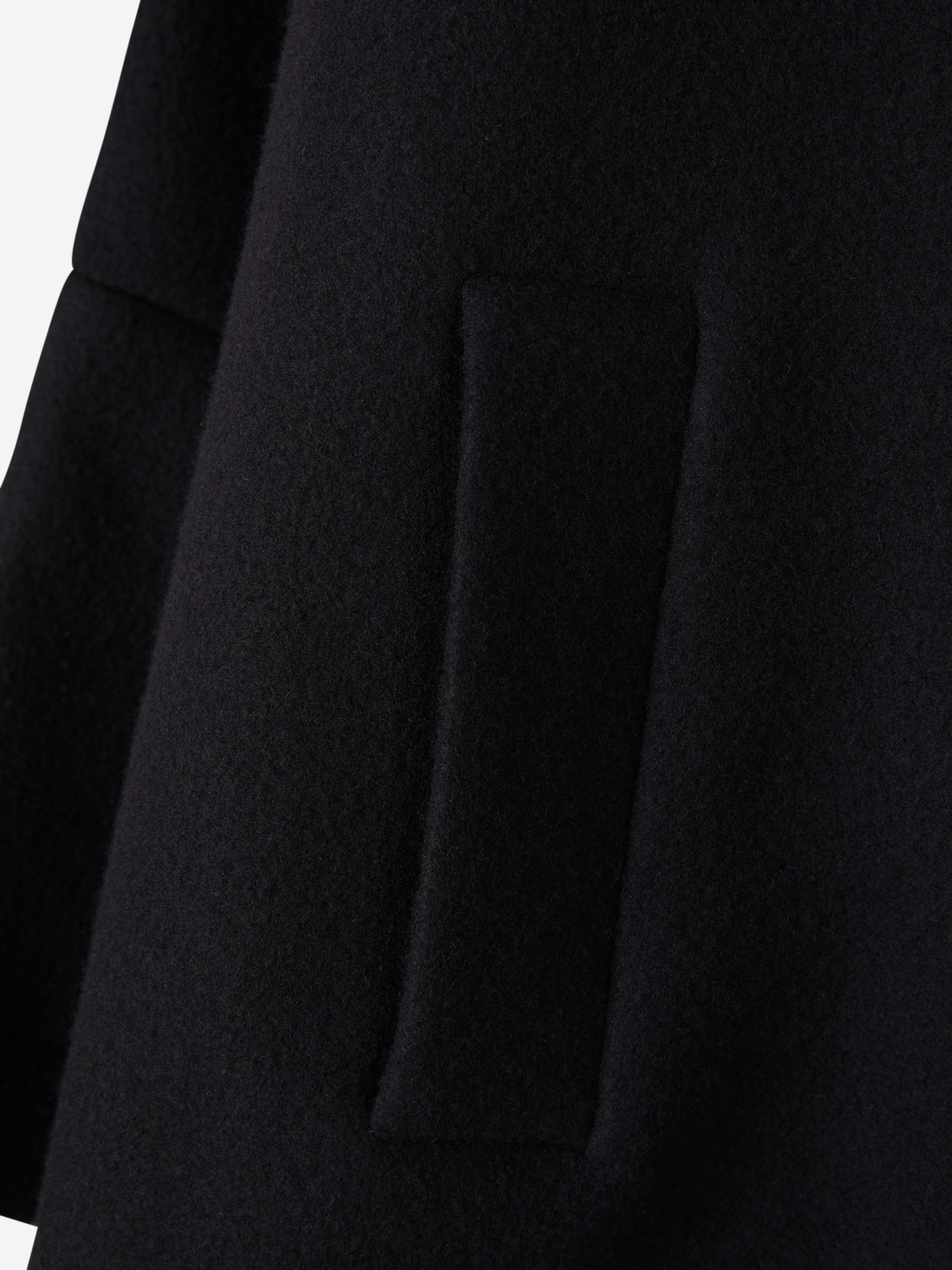 Outlet online The Attico Mujer Abrigo Corto Lana color Negro sku 771-001421 01 - Foto 4