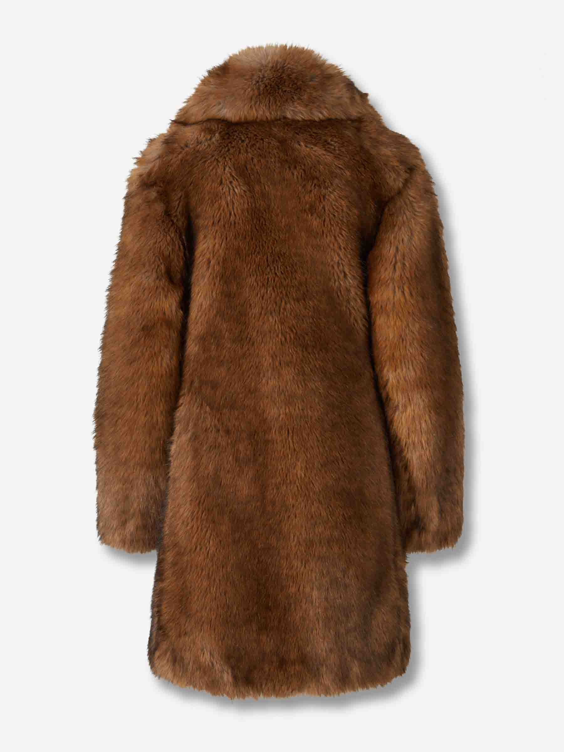 Outlet online Rabanne Mujer Abrigo Faux Fur color Marrón sku 771-001652 01 - Foto 2