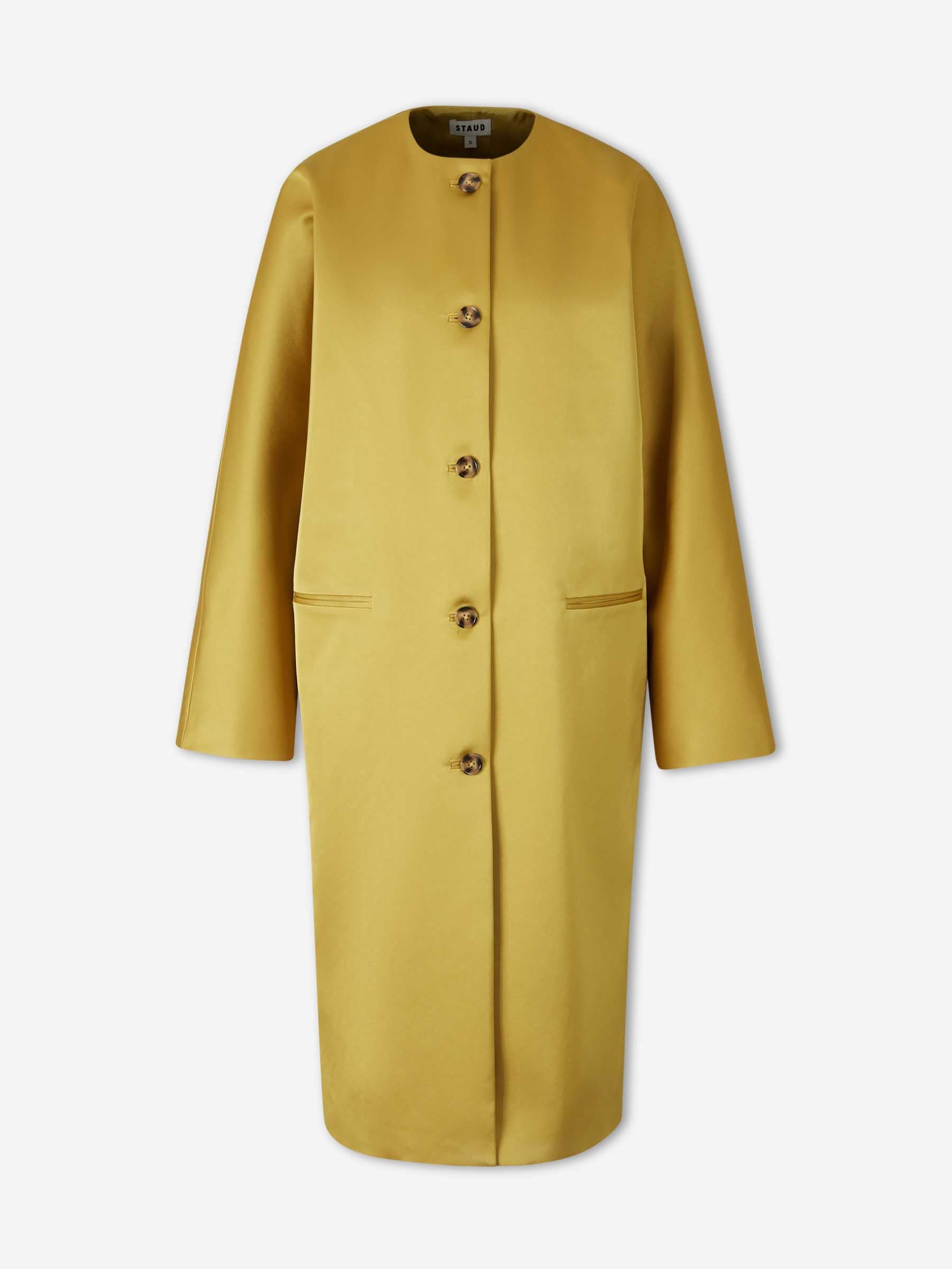 Outlet online Staud Abrigo Largo Liz color Amarillo sku 771-001683 01 - Foto 1