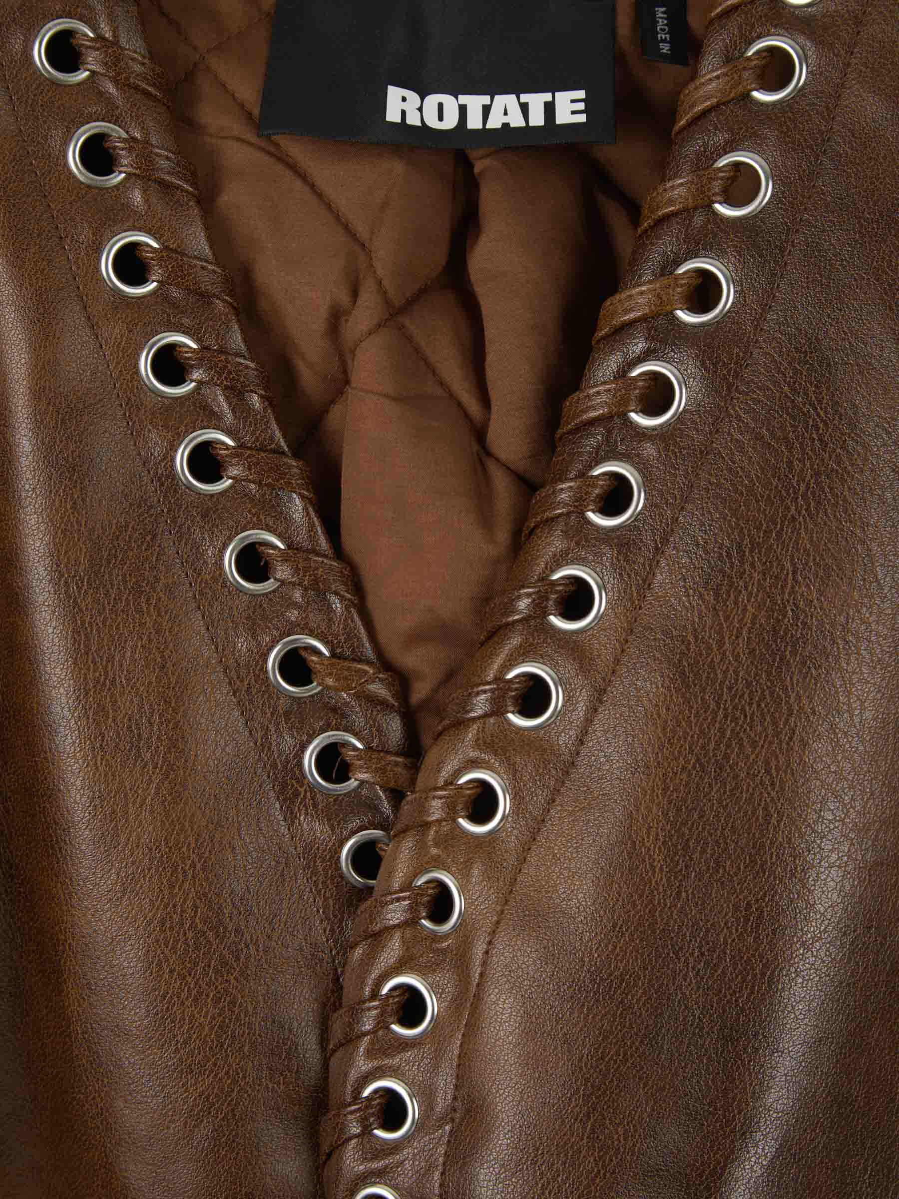 Outlet online Rotate Mujer Chaqueta Soile Piel Sintética color Marrón sku 772-001219 01 - Foto 3