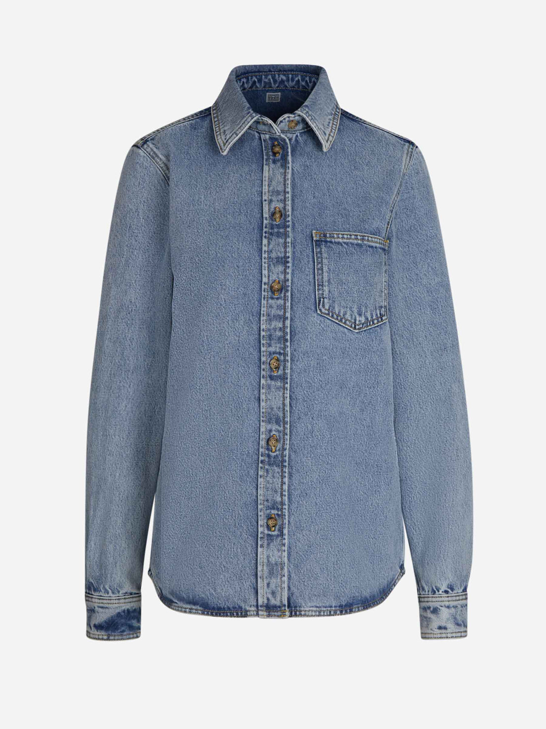 Outlet online TOTEME Mujer Sobrecamisa Denim color Azul Denim Oscuro sku 772-001378 01 - Foto 1