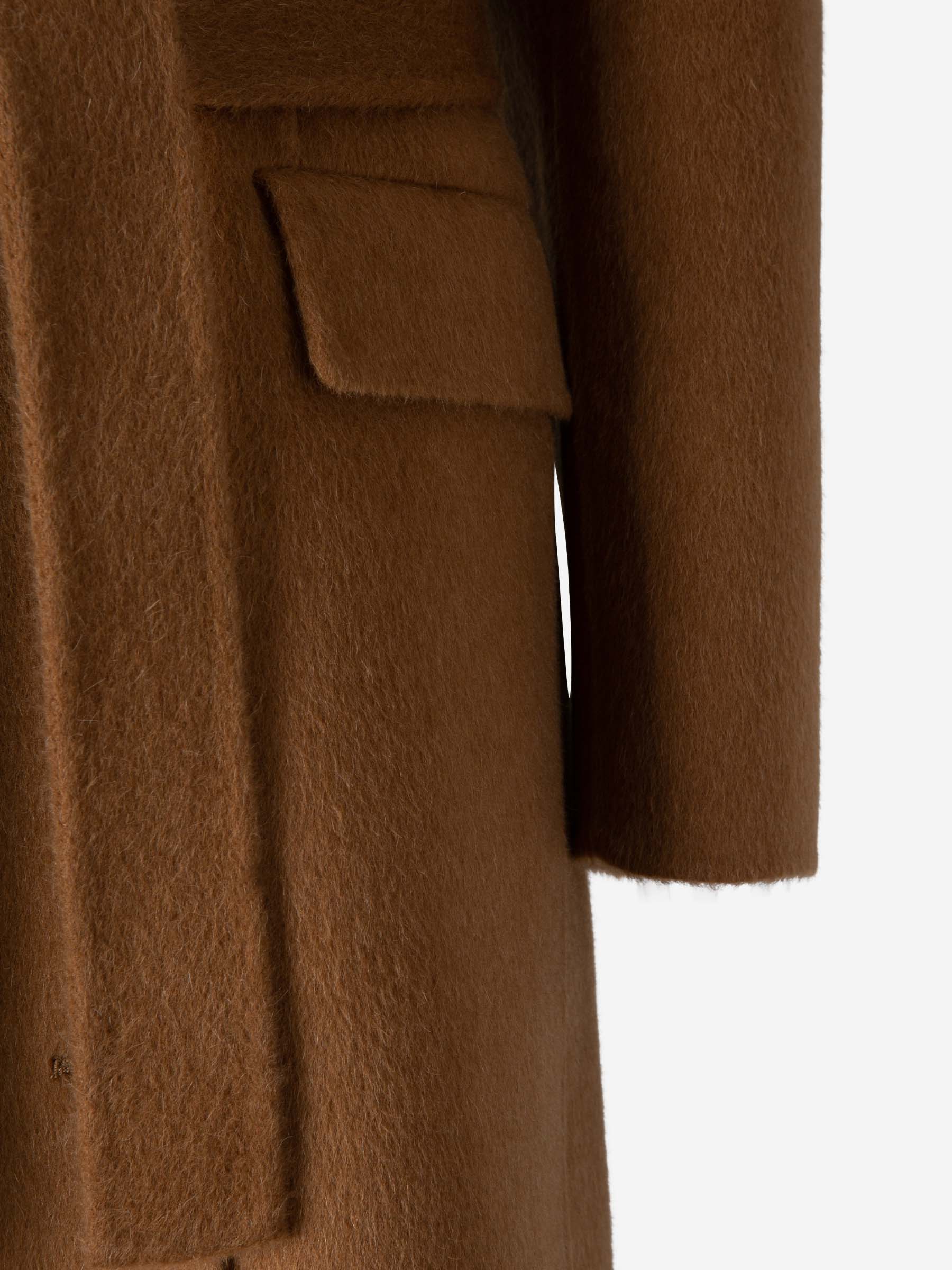 Outlet online Acne Studios Mujer Abrigo Lana Cinturón color Gris Antracita sku 773-000198 02 - Foto 5