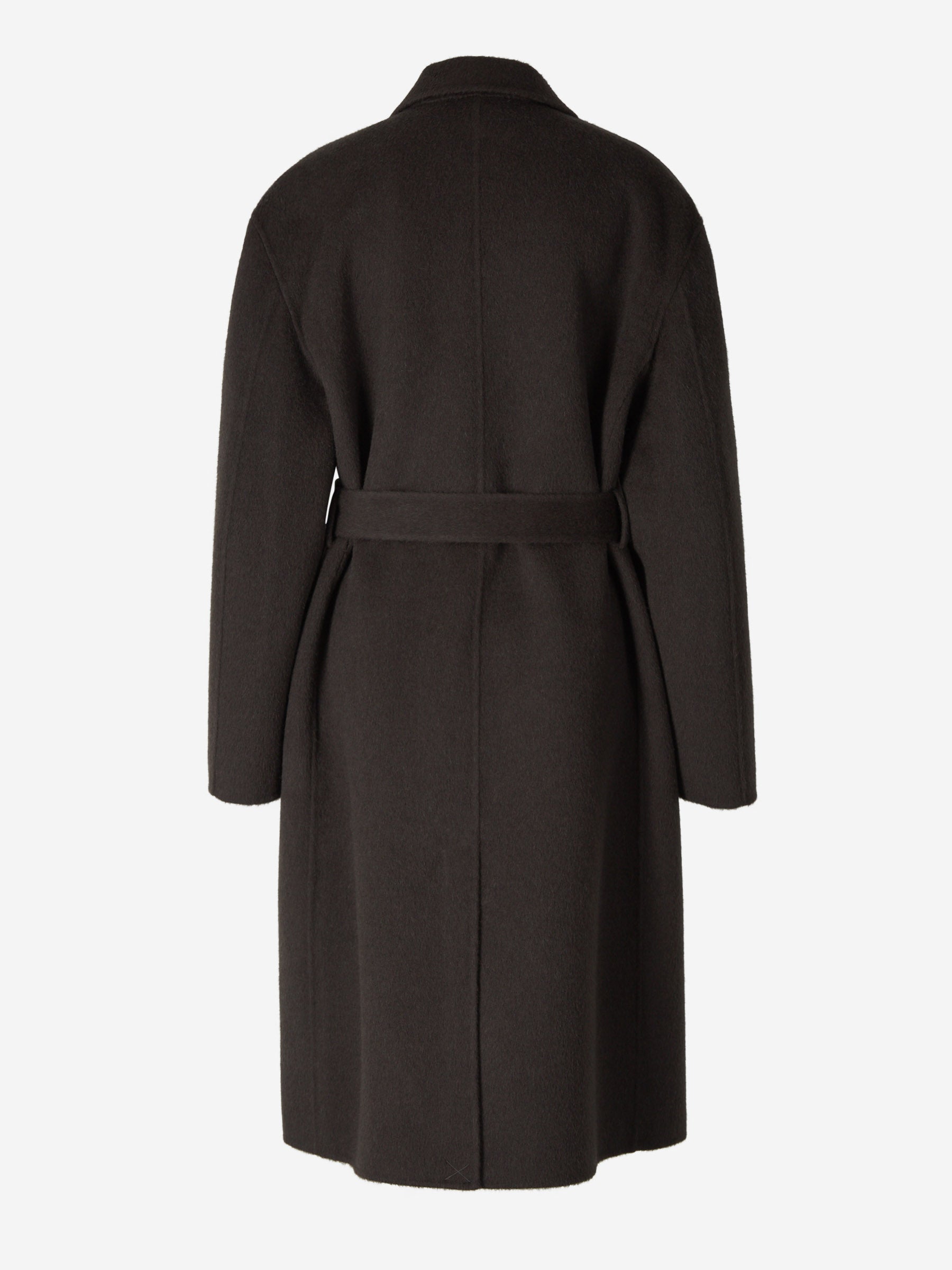 Outlet online Acne Studios Mujer Abrigo Lana Cinturón color Gris Antracita sku 773-000198 02 - Foto 7