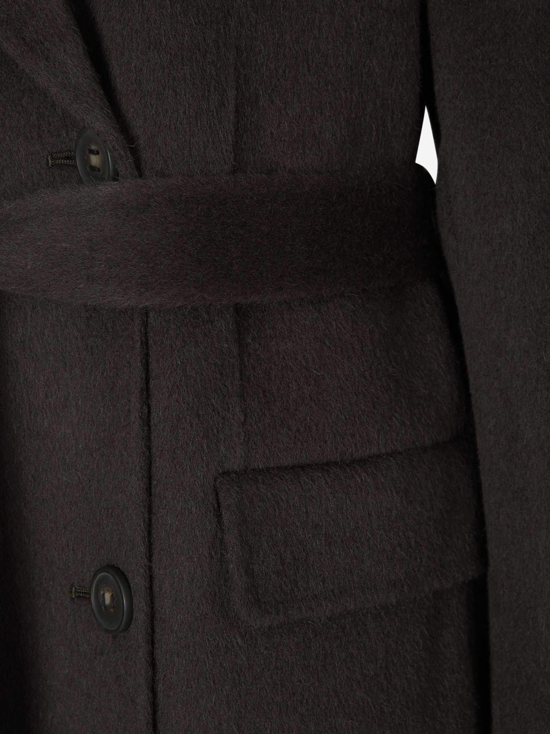 Outlet online Acne Studios Mujer Abrigo Lana Cinturón color Gris Antracita sku 773-000198 02 - Foto 9