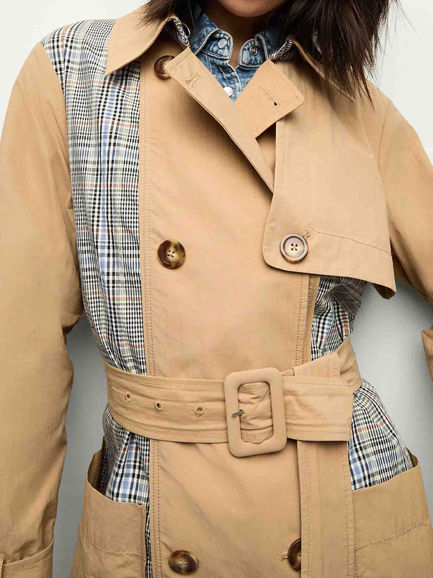 Veronica Beard Mujer Barcelona Gabardina Liam Patchwork color Camel sku 773-000246 01 - Foto 3