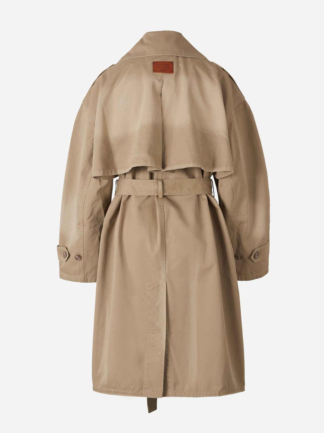 Acne Studios Mujer Barcelona Gabardina Cinturón Algodón color Camel sku 773-000249 01 - Foto 2