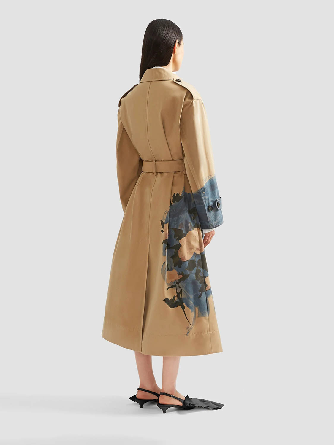 Outlet online Erdem Mujer Gabardina color Camel sku 773-000272 01 - Foto 3