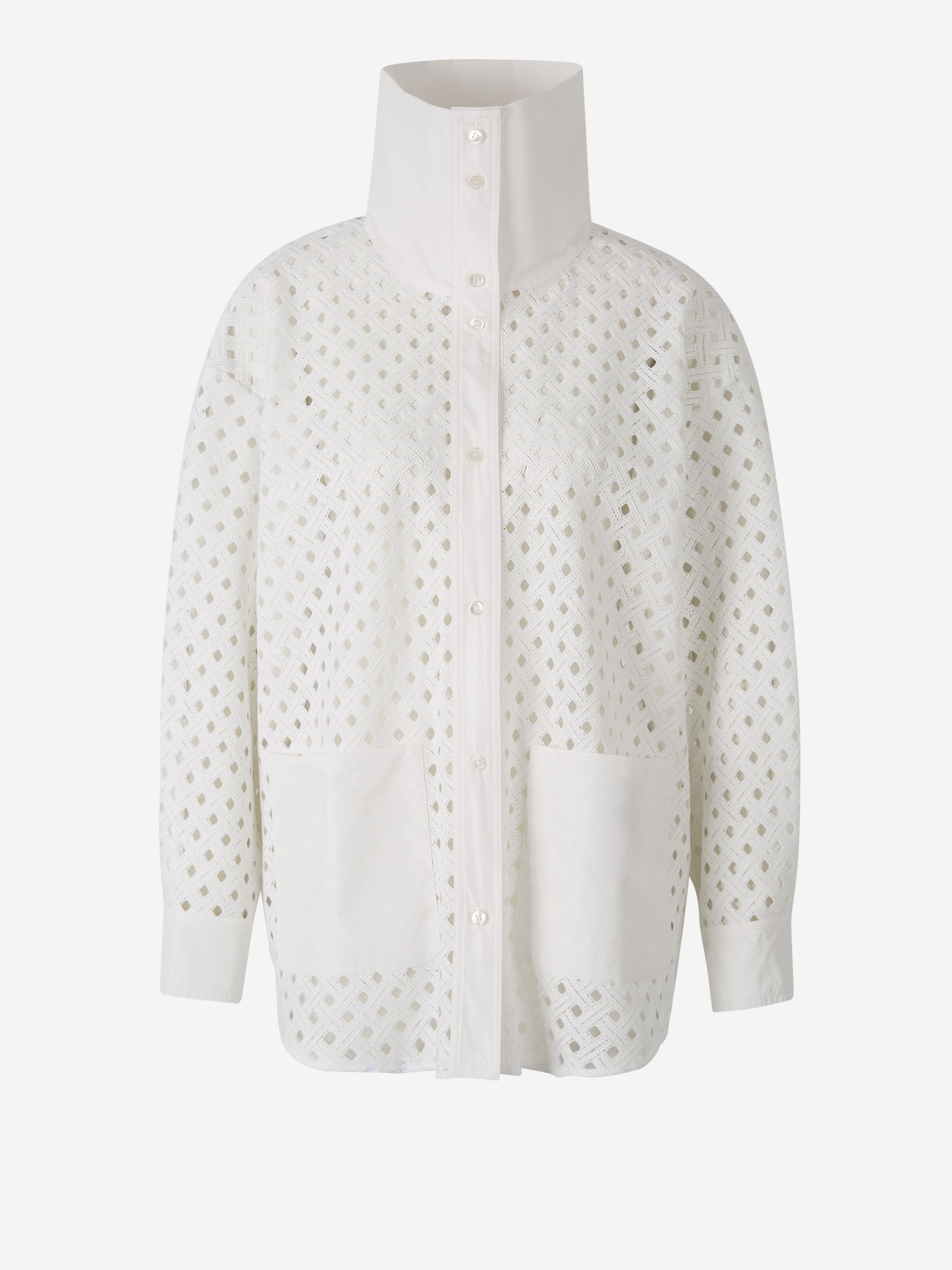 Outlet online Herno Mujer Camisa Recta Calados color Blanco sku 774-000558 01 - Foto 1