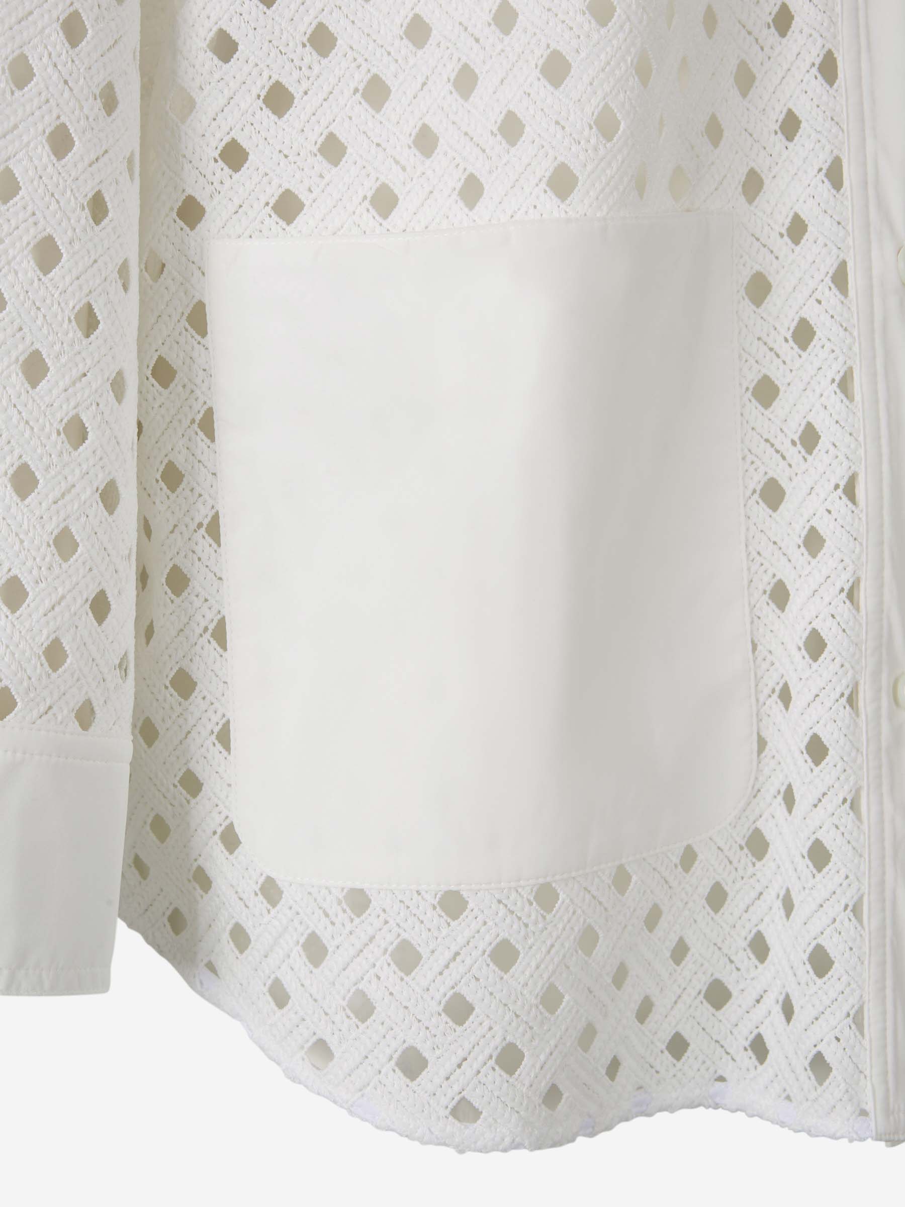 Outlet online Herno Mujer Camisa Recta Calados color Blanco sku 774-000558 01 - Foto 5