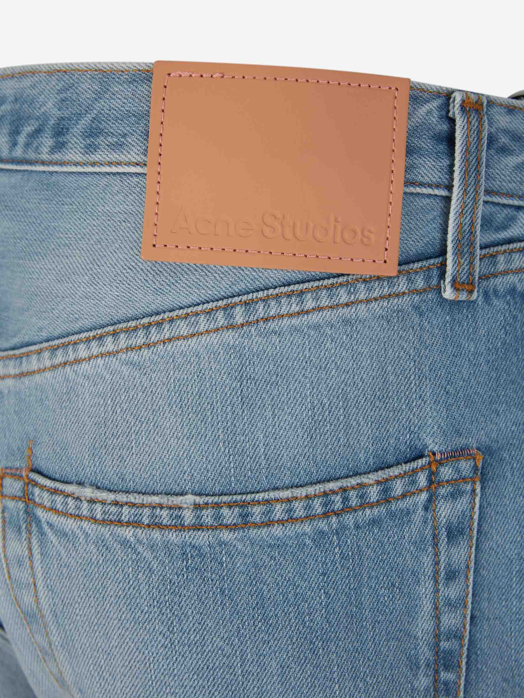 Outlet online Acne Studios Hombre Jeans Rectos Algodón color Azul Denim sku 522-002563 01 - Foto 5