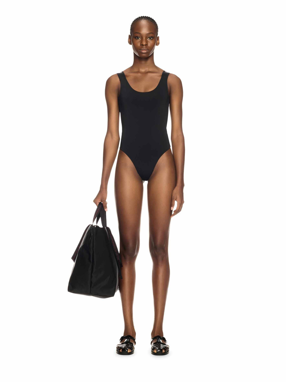 Off-White Mujer Barcelona Bañador Logo Poliamida color Negro sku 781-000580 01 - Foto 2