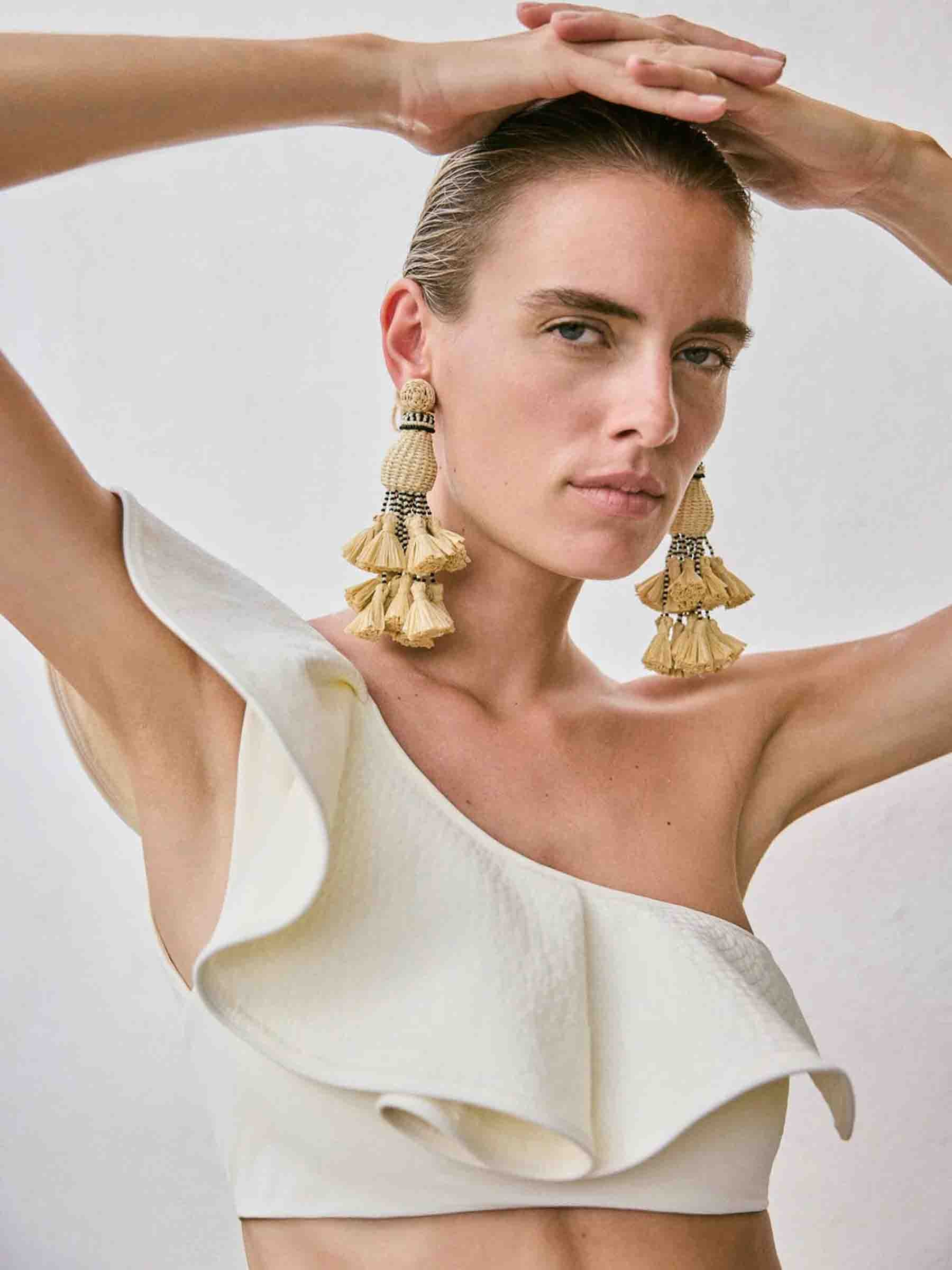 Outlet online Johanna Ortiz Mujer Top Bikini Bolero Life color Crema sku 781-000588 01 - Foto 2