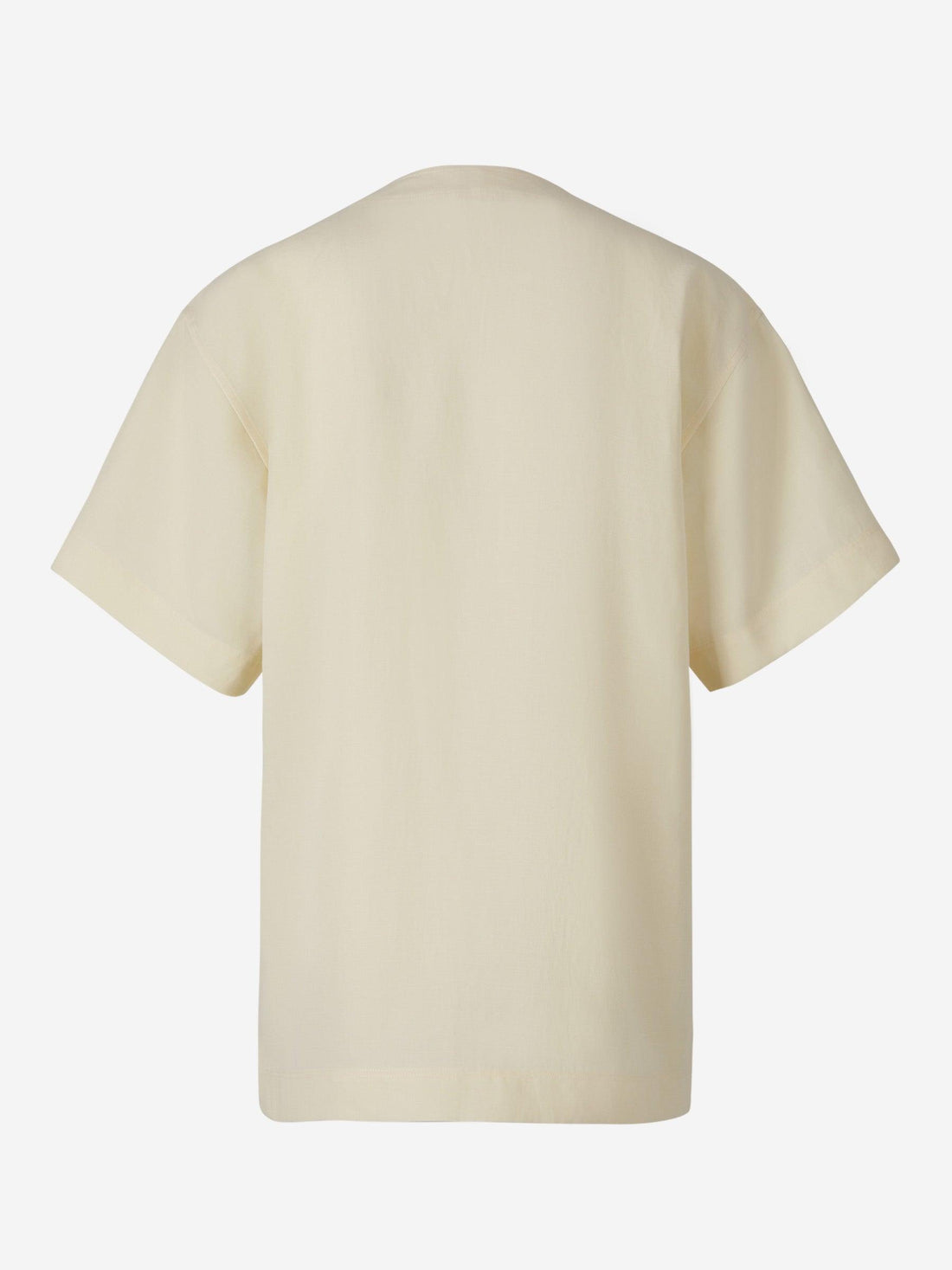 Totême Blusa Fluida Lino color Beige sku 782-001437 01 - Foto 2