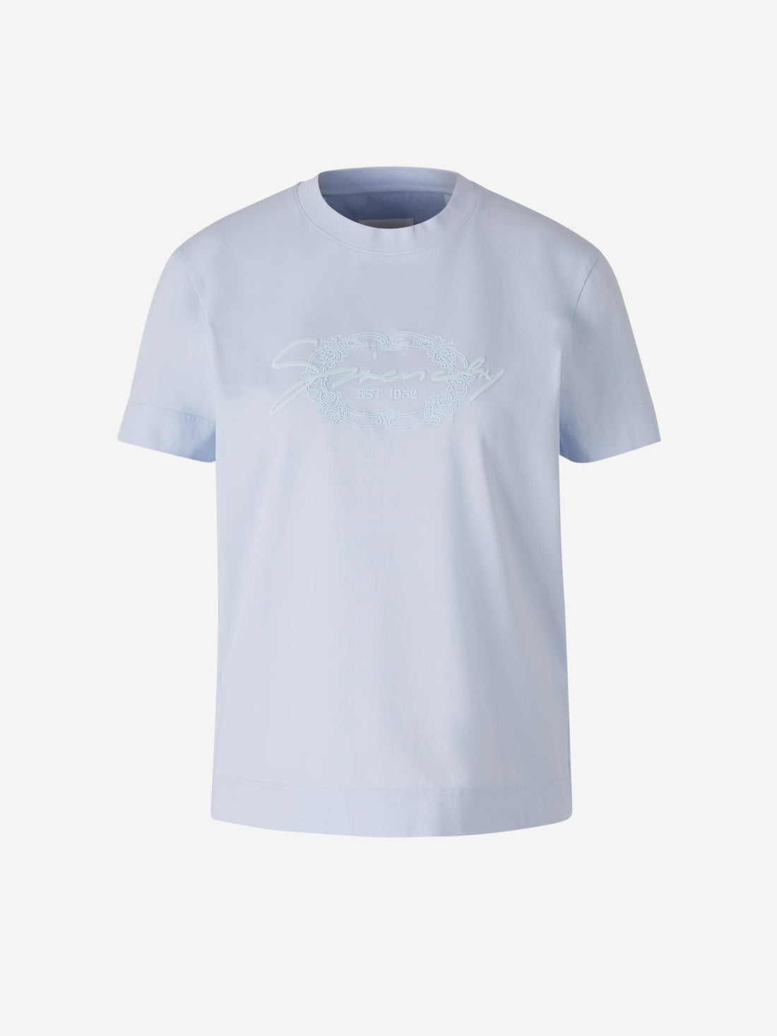 Givenchy Mujer Barcelona Camiseta Logo Algodón color Azul Celeste sku 782-001669 01 - Foto 1