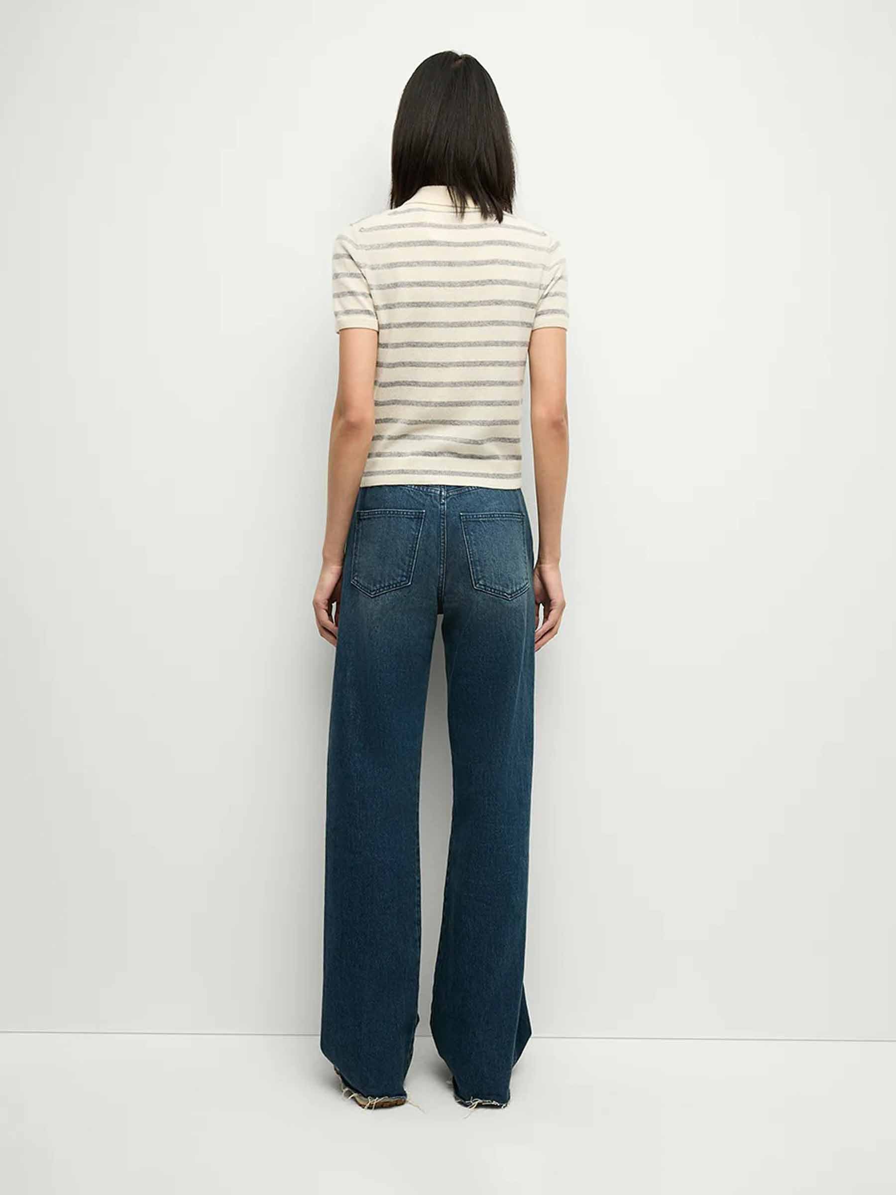 Outlet online Veronica Beard Mujer Polo Rayas Cachemira color Marfil sku 782-001679 01 - Foto 3