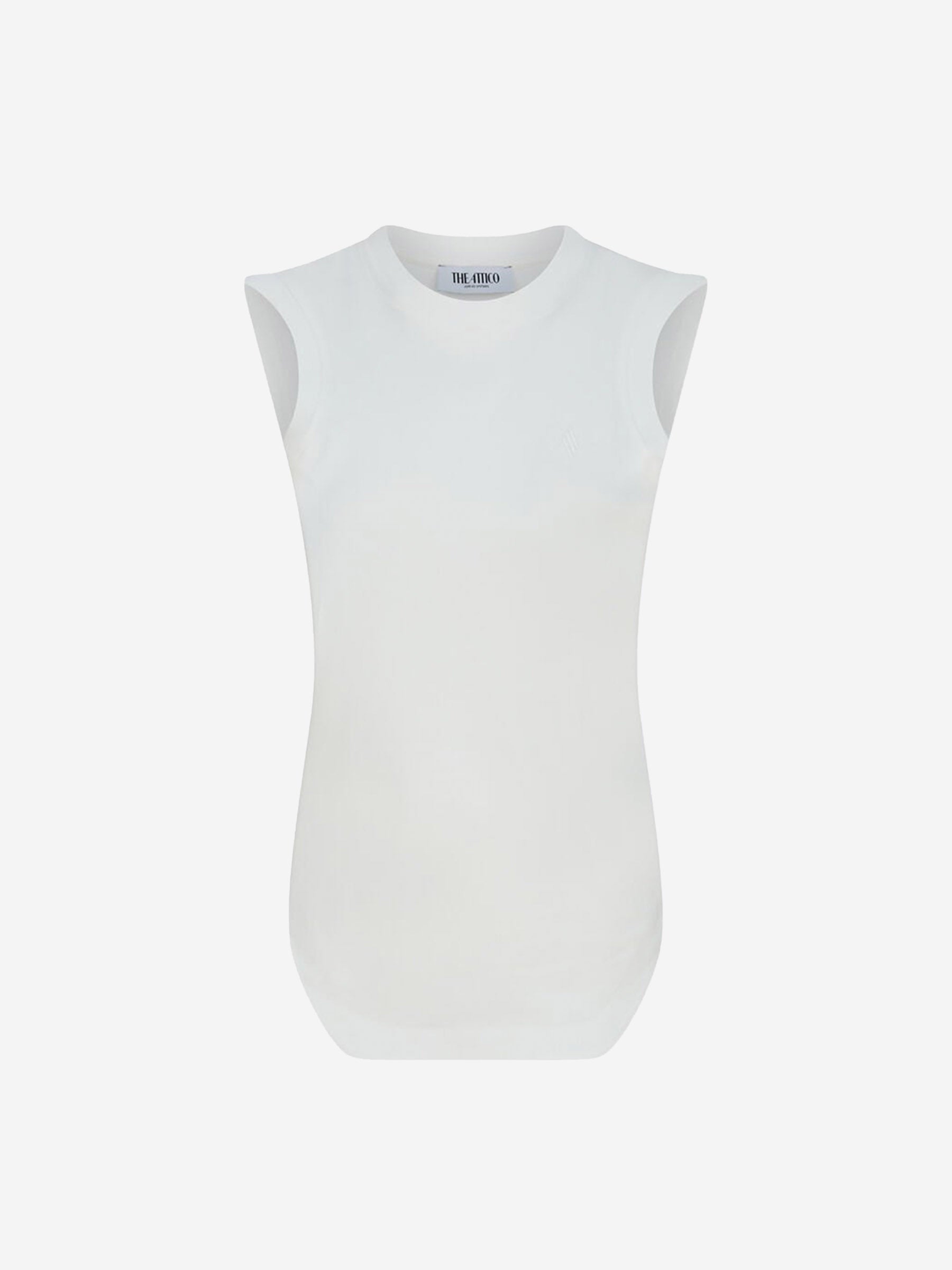 Outlet online The Attico Mujer Top Reese Algodón color Blanco sku 782-001686 01 - Foto 1