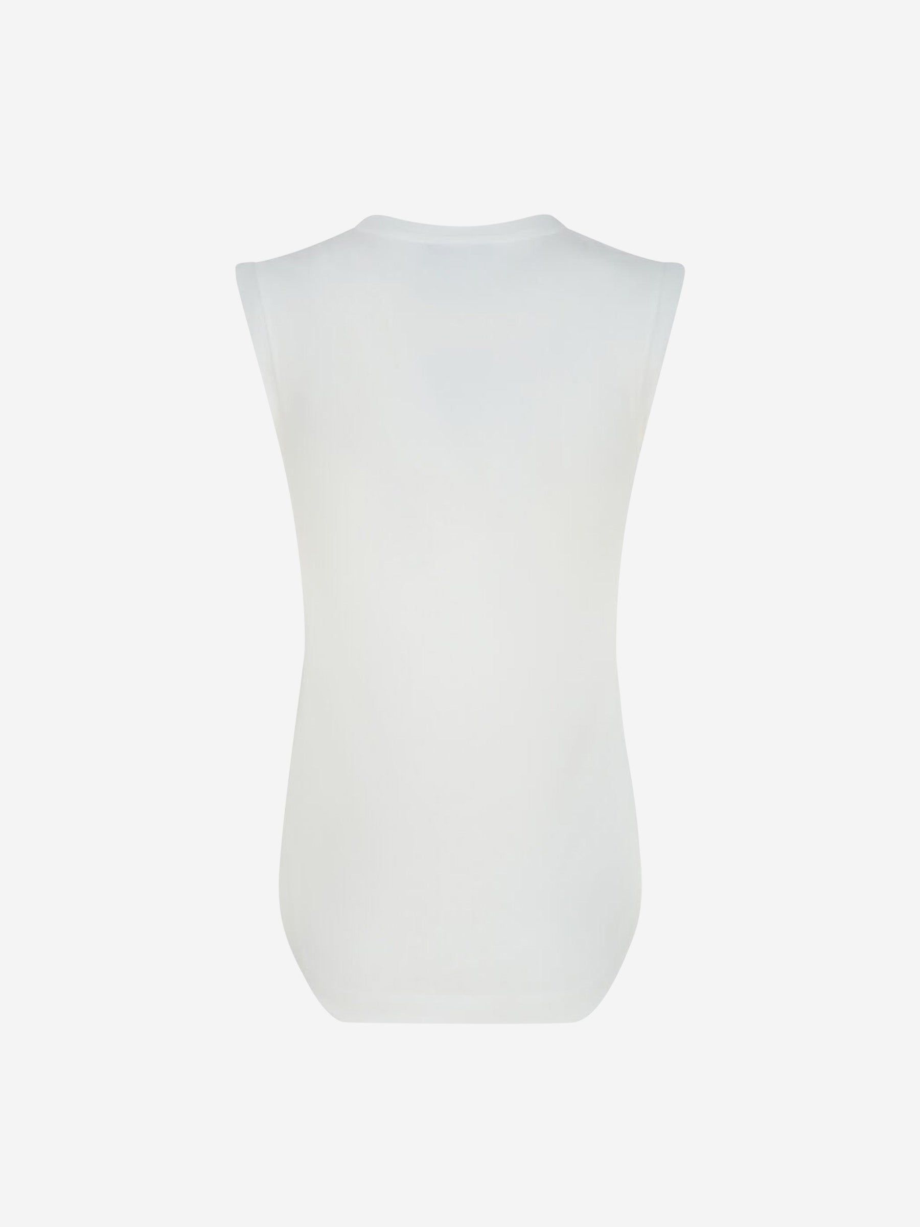 Outlet online The Attico Mujer Top Reese Algodón color Blanco sku 782-001686 01 - Foto 2