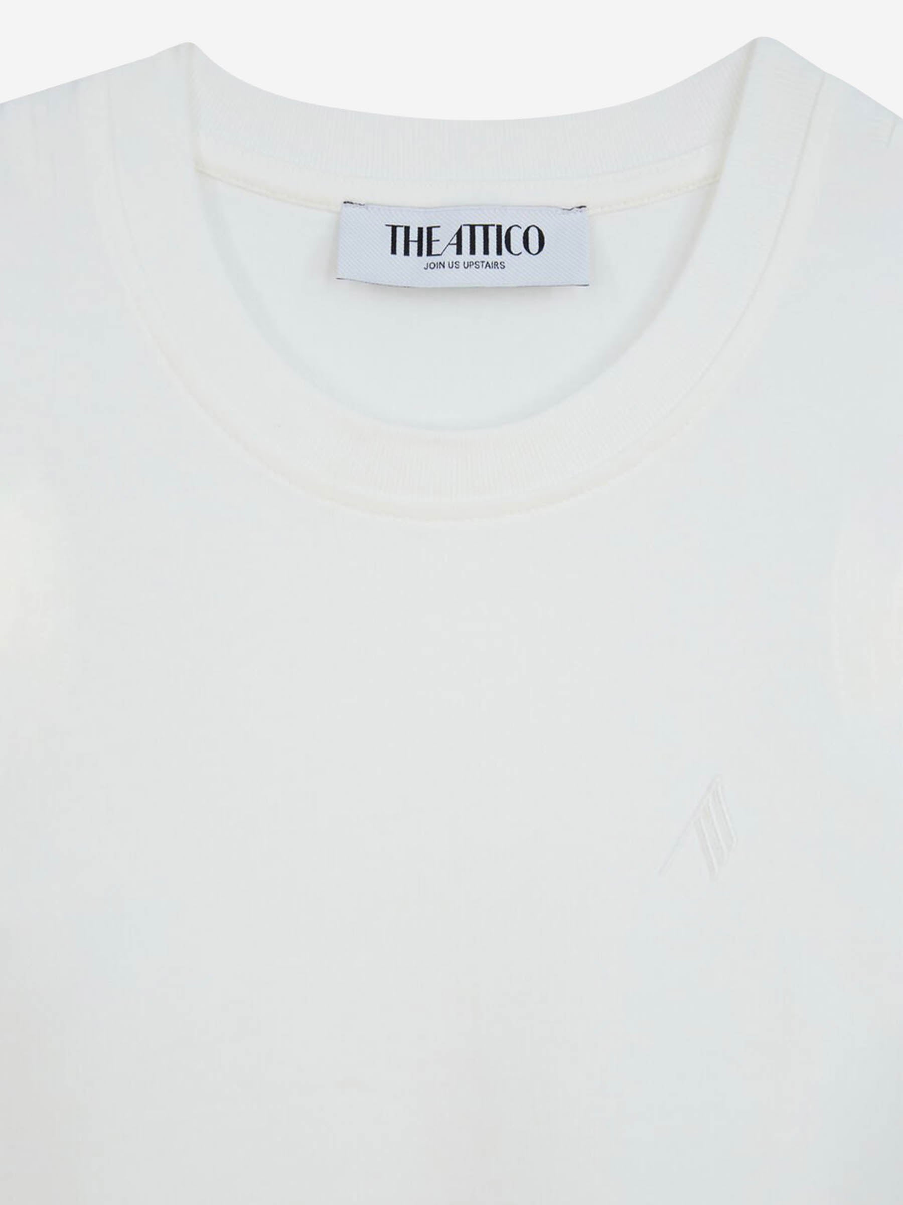 Outlet online The Attico Mujer Top Reese Algodón color Blanco sku 782-001686 01 - Foto 3
