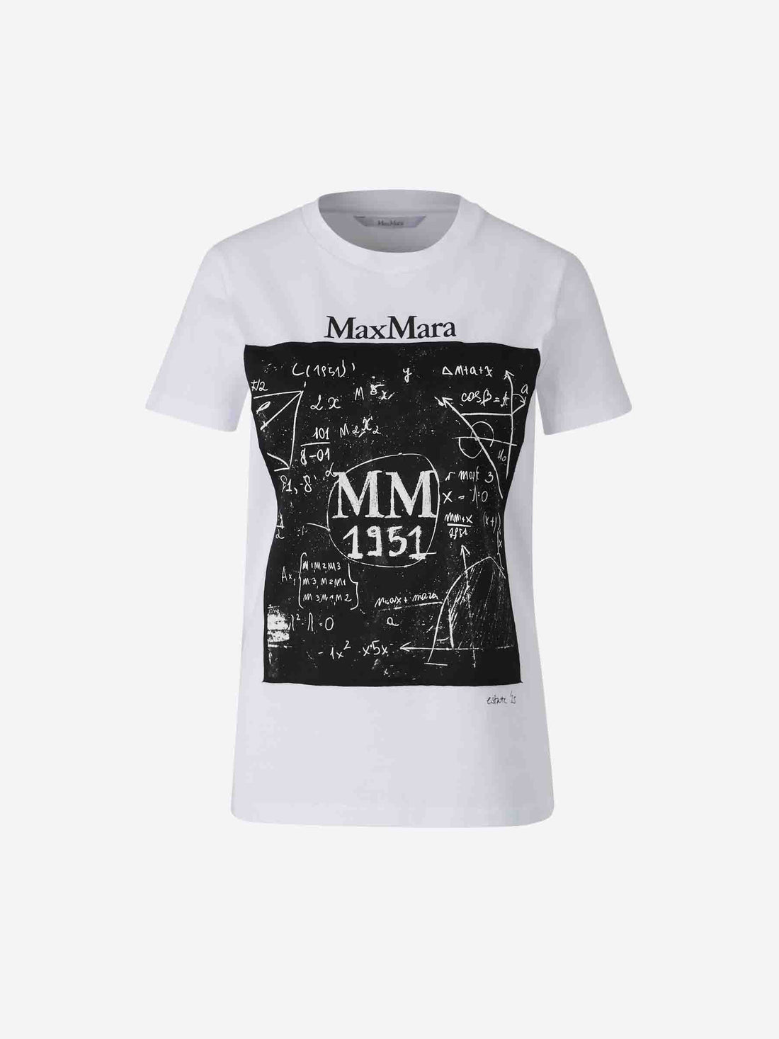 Max Mara Mujer Barcelona Camiseta Logo Algodón color Blanco sku 782-001755 01 - Foto 1