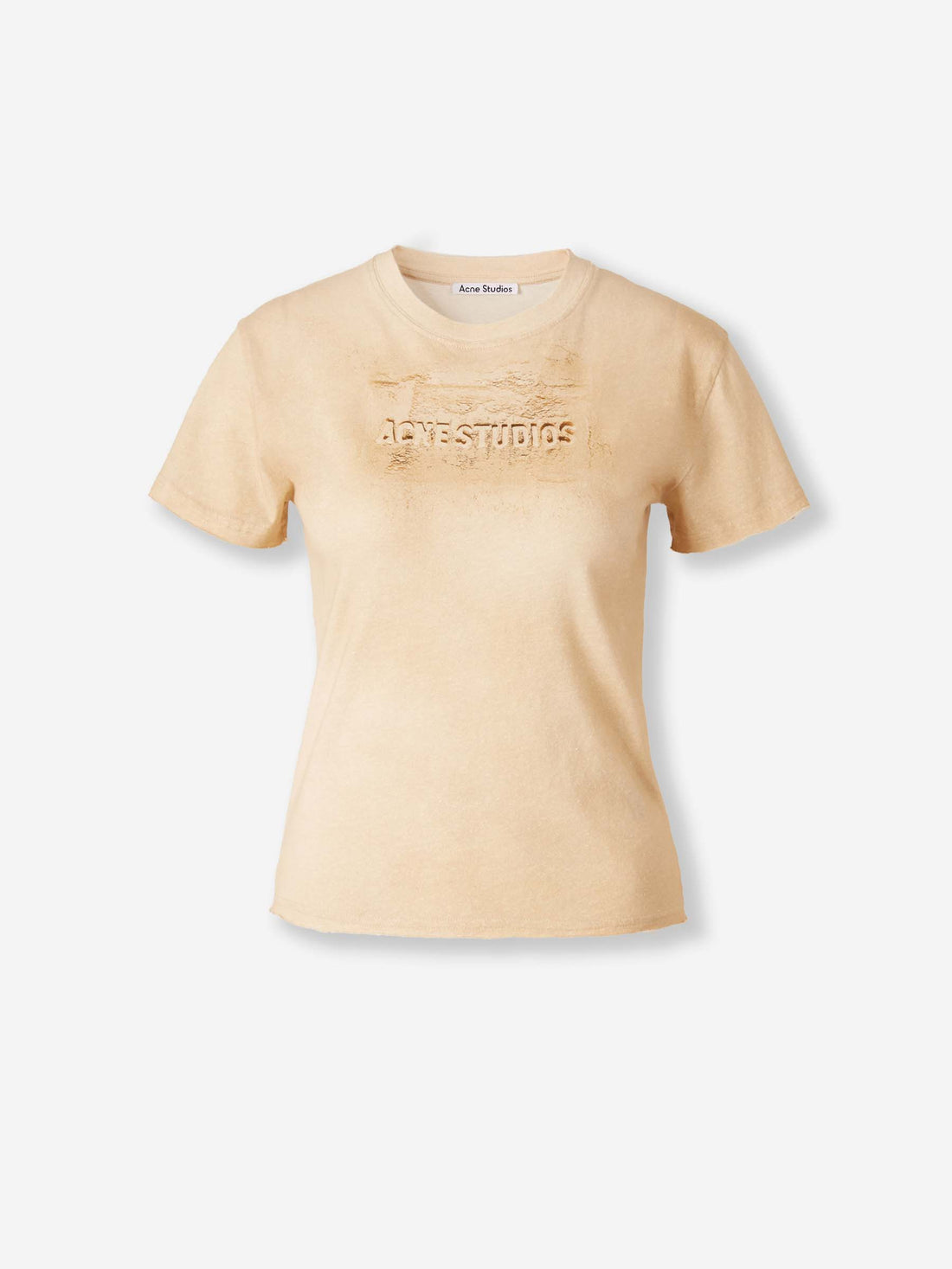 Outlet online Acne Studios Mujer Camiseta Estampada color Amarillo Claro sku 782-001777 01 - Foto 1