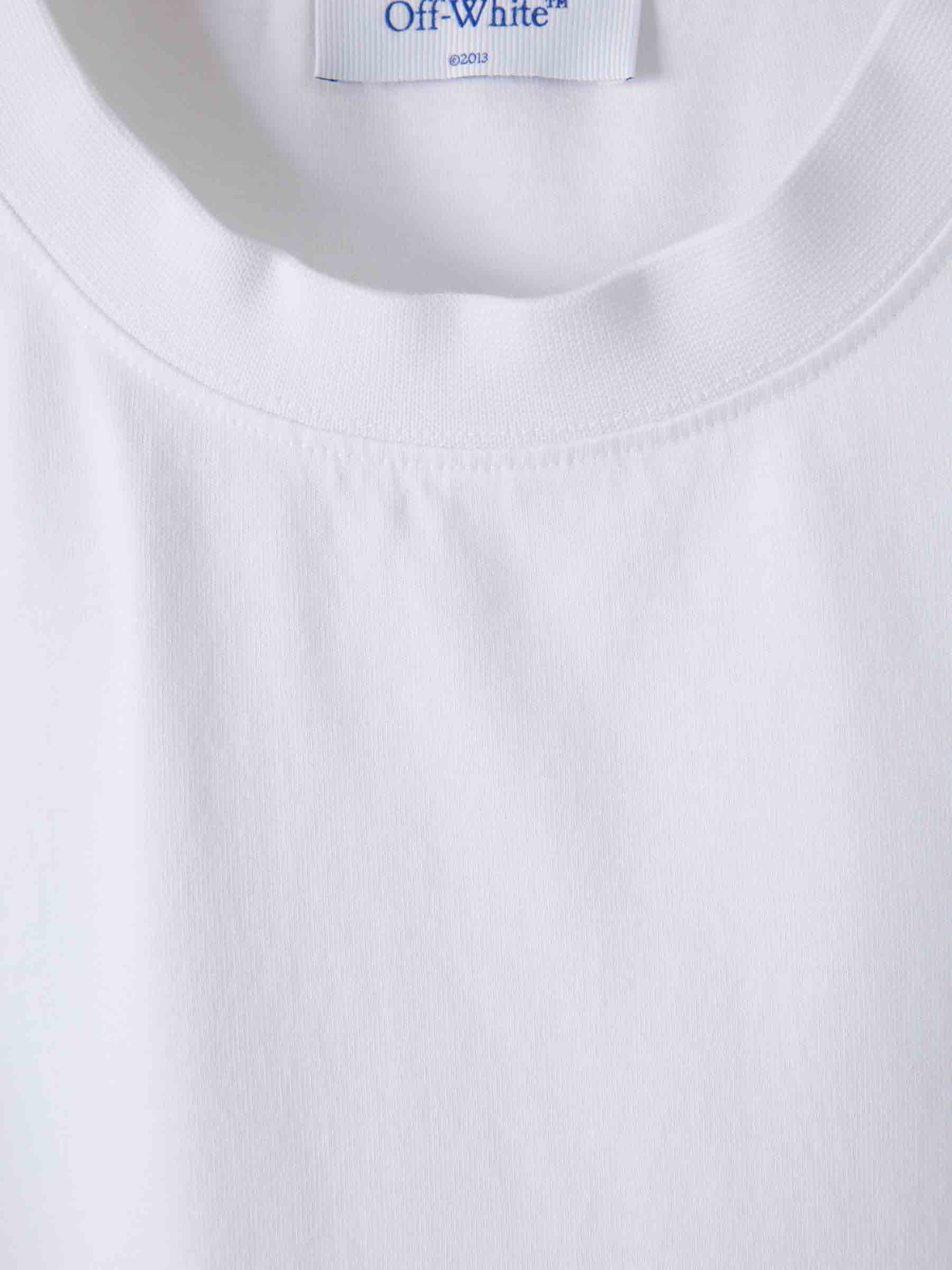 Outlet online Off-White Mujer Camiseta Cuello Redondo color Blanco sku 782-001782 01 - Foto 3