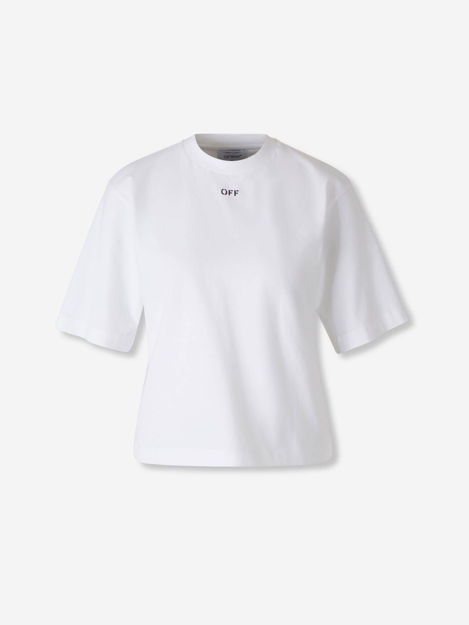 Outlet online Off-White Mujer Camiseta Cuello Redondo color Blanco sku 782-001783 01 - Foto 1