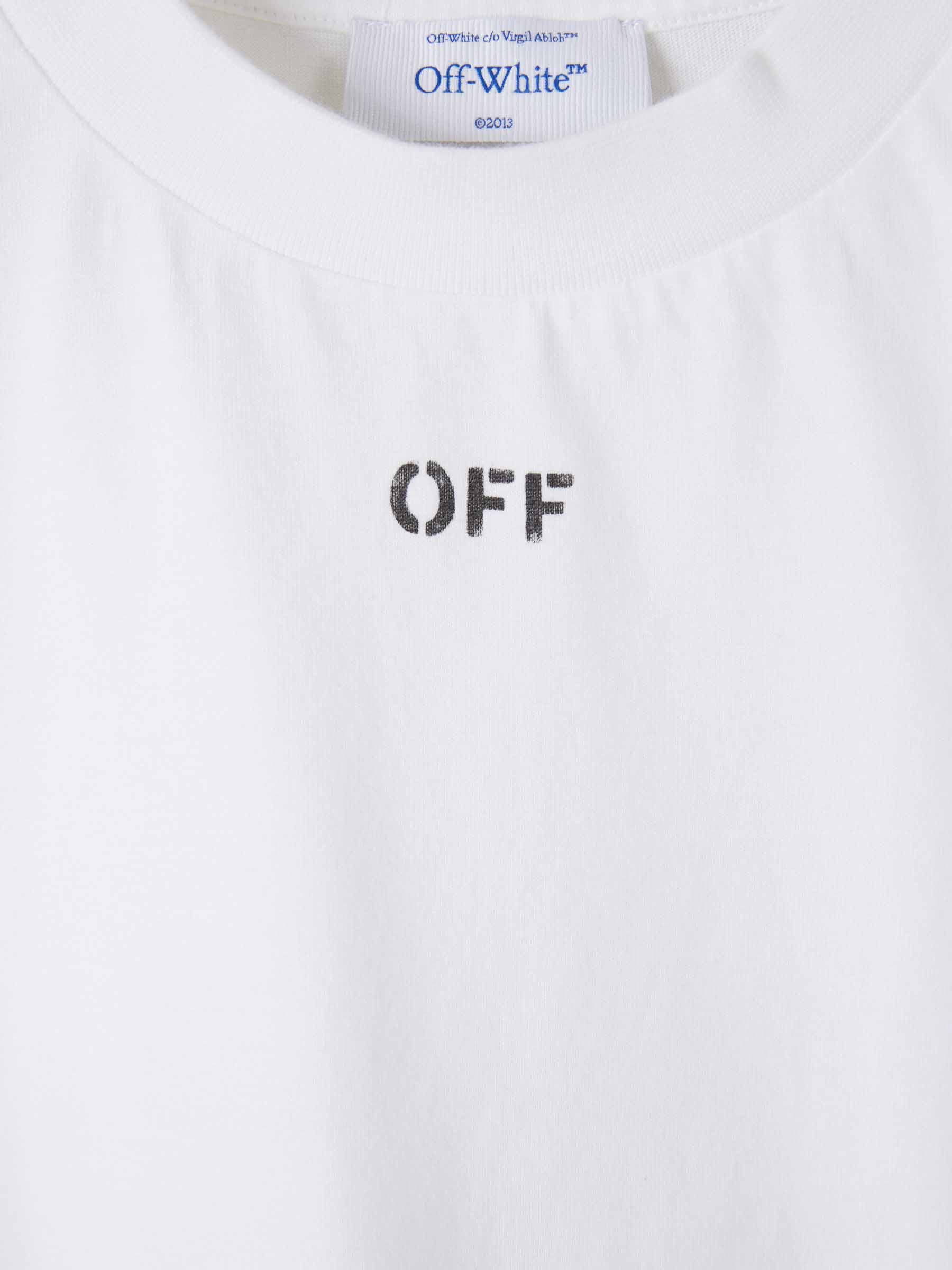 Outlet online Off-White Mujer Camiseta Cuello Redondo color Blanco sku 782-001783 01 - Foto 3