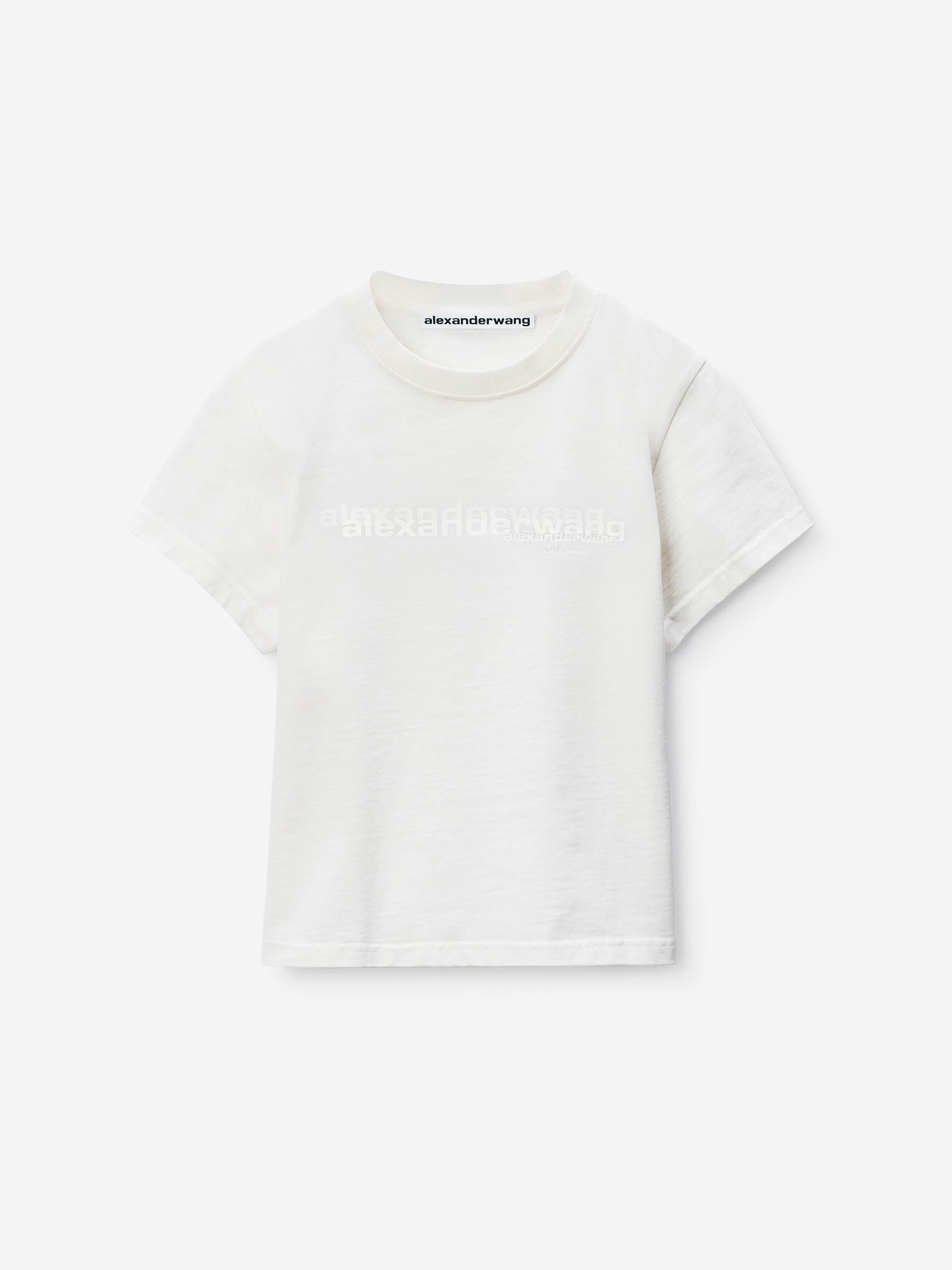 Outlet online Alexander Wang Mujer Camiseta Logo Algodón color Blanco sku 782-001795 01 - Foto 1