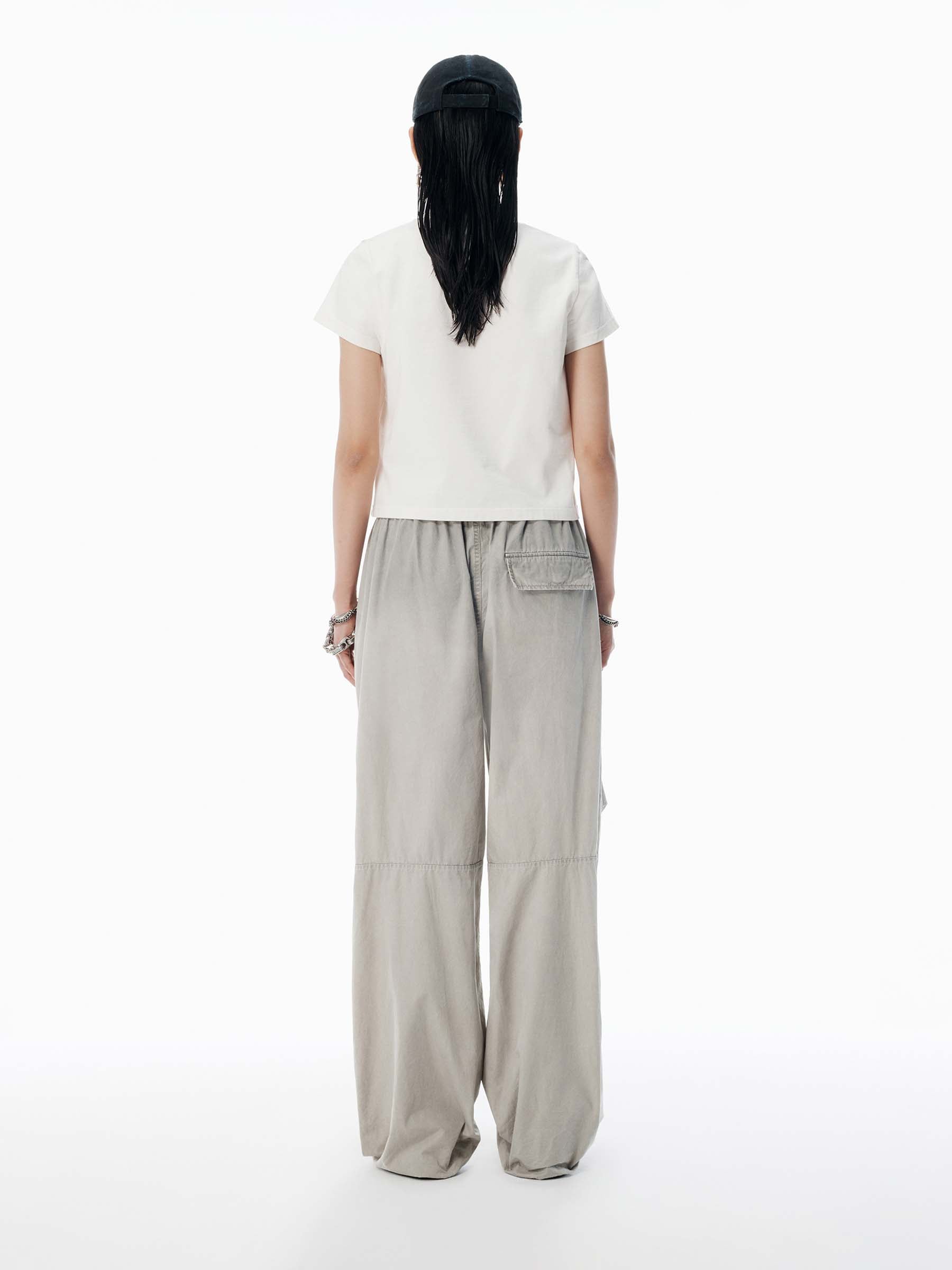 Outlet online Alexander Wang Mujer Camiseta Logo Algodón color Blanco sku 782-001795 01 - Foto 3