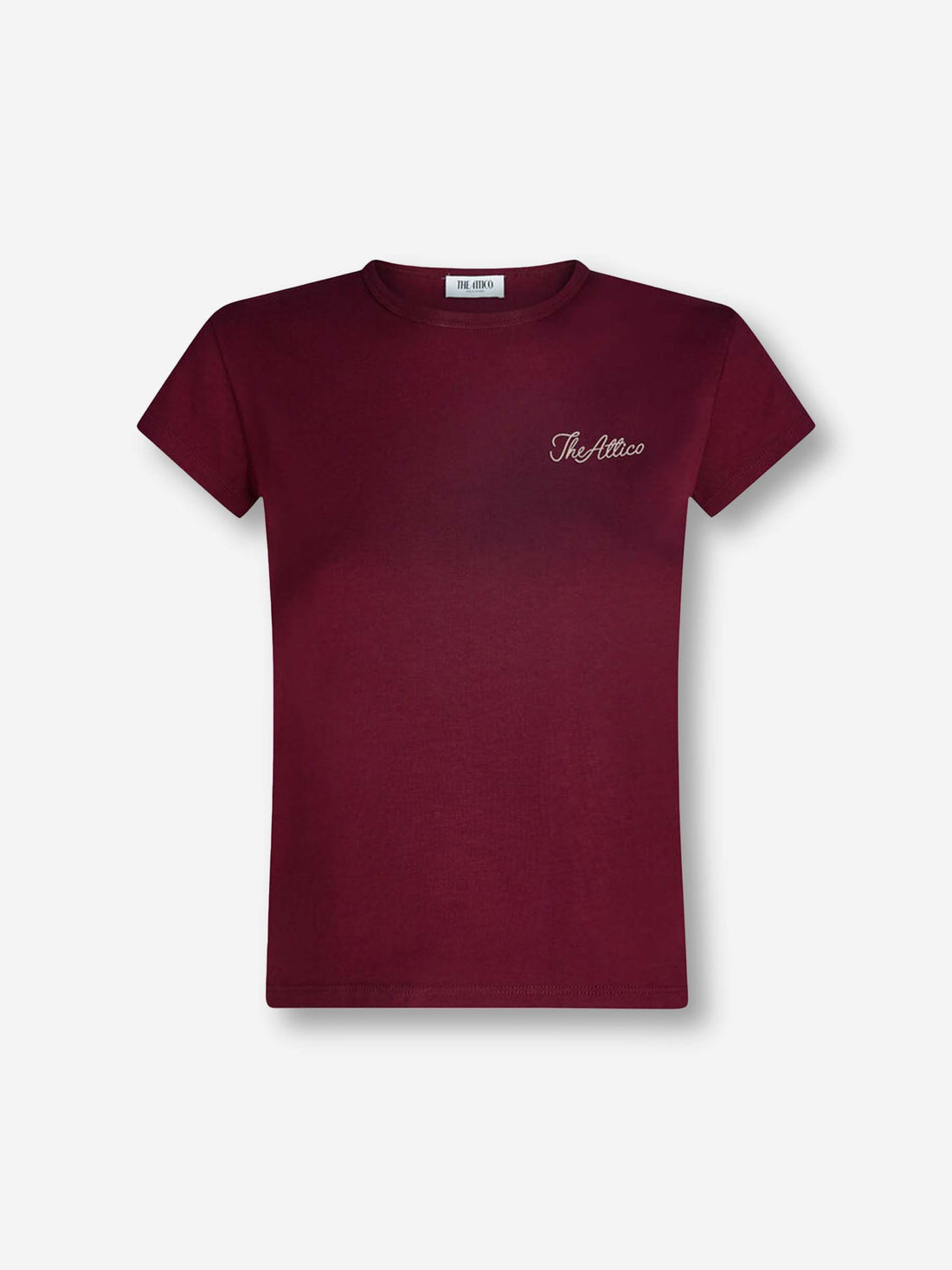 Outlet online The Attico Mujer Camiseta Logo Algodón color Burdeos sku 782-001797 01 - Foto 1