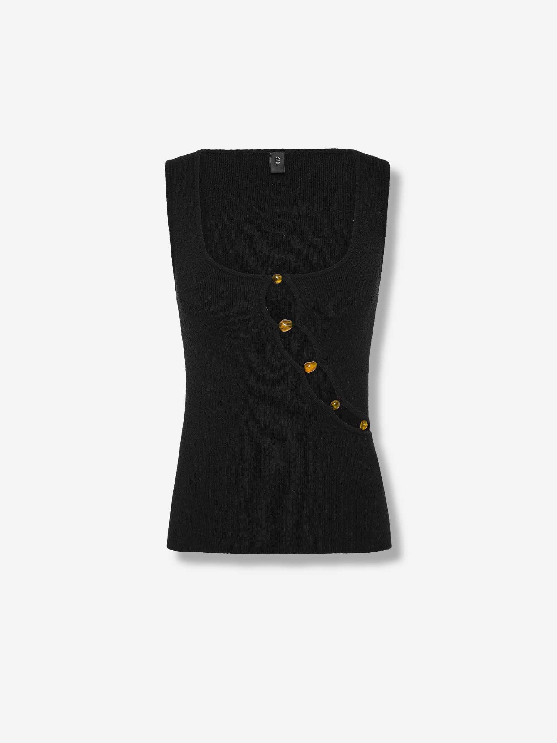 Outlet online SIR. Mujer Camiseta Tirantes Chiara color Negro sku 782-001815 01 - Foto 1