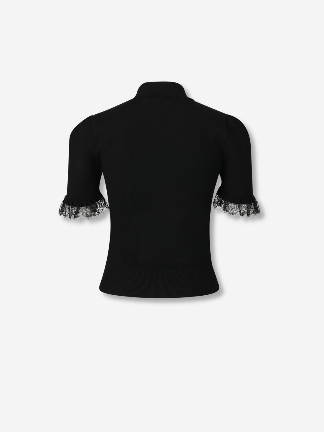 Outlet online McQueen Mujer Polo Punto Encaje color Negro sku 782-001822 01 - Foto 2