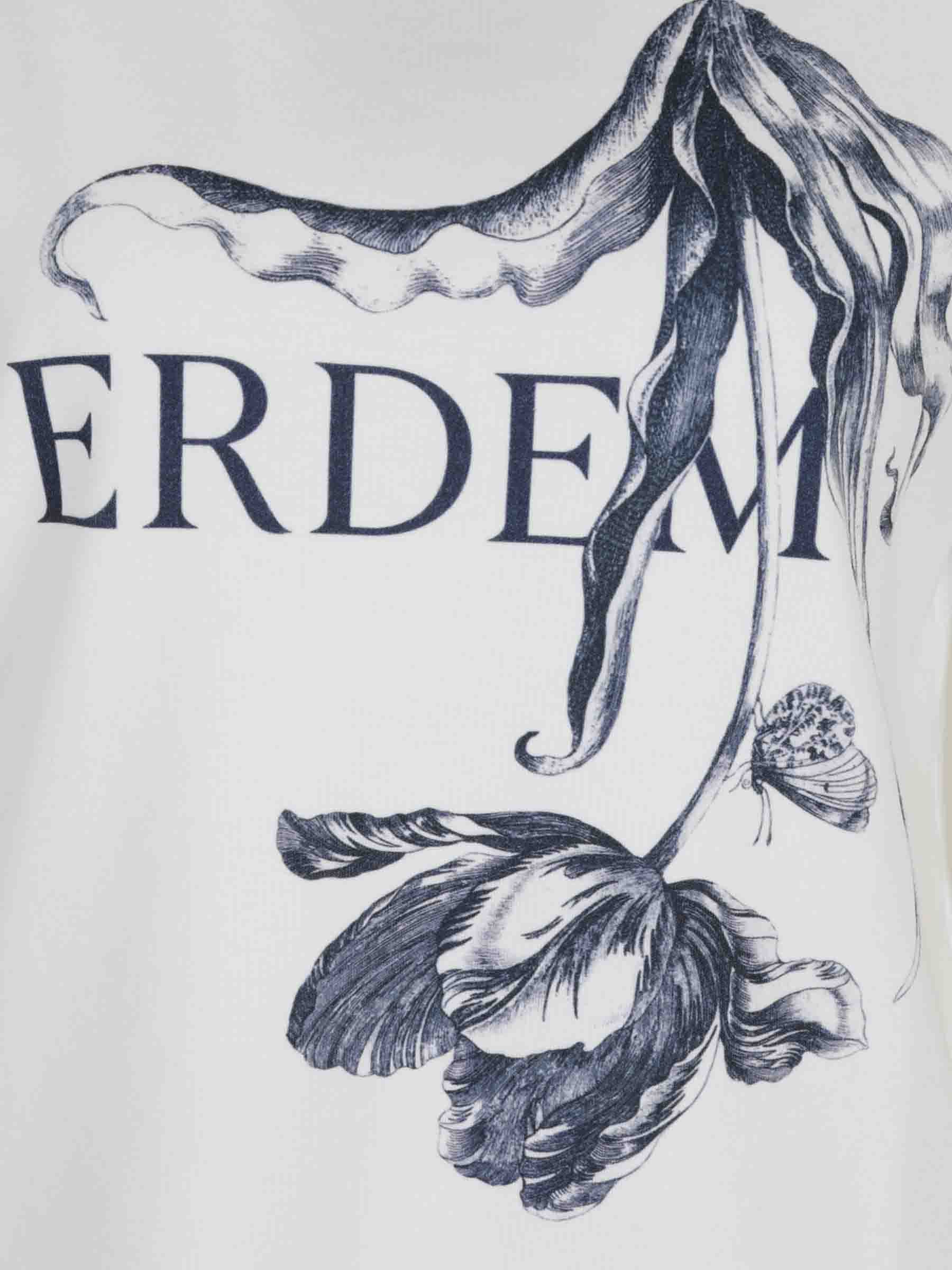 Outlet online Erdem Mujer Camiseta Cuello Redondo color Blanco sku 782-001842 01 - Foto 3
